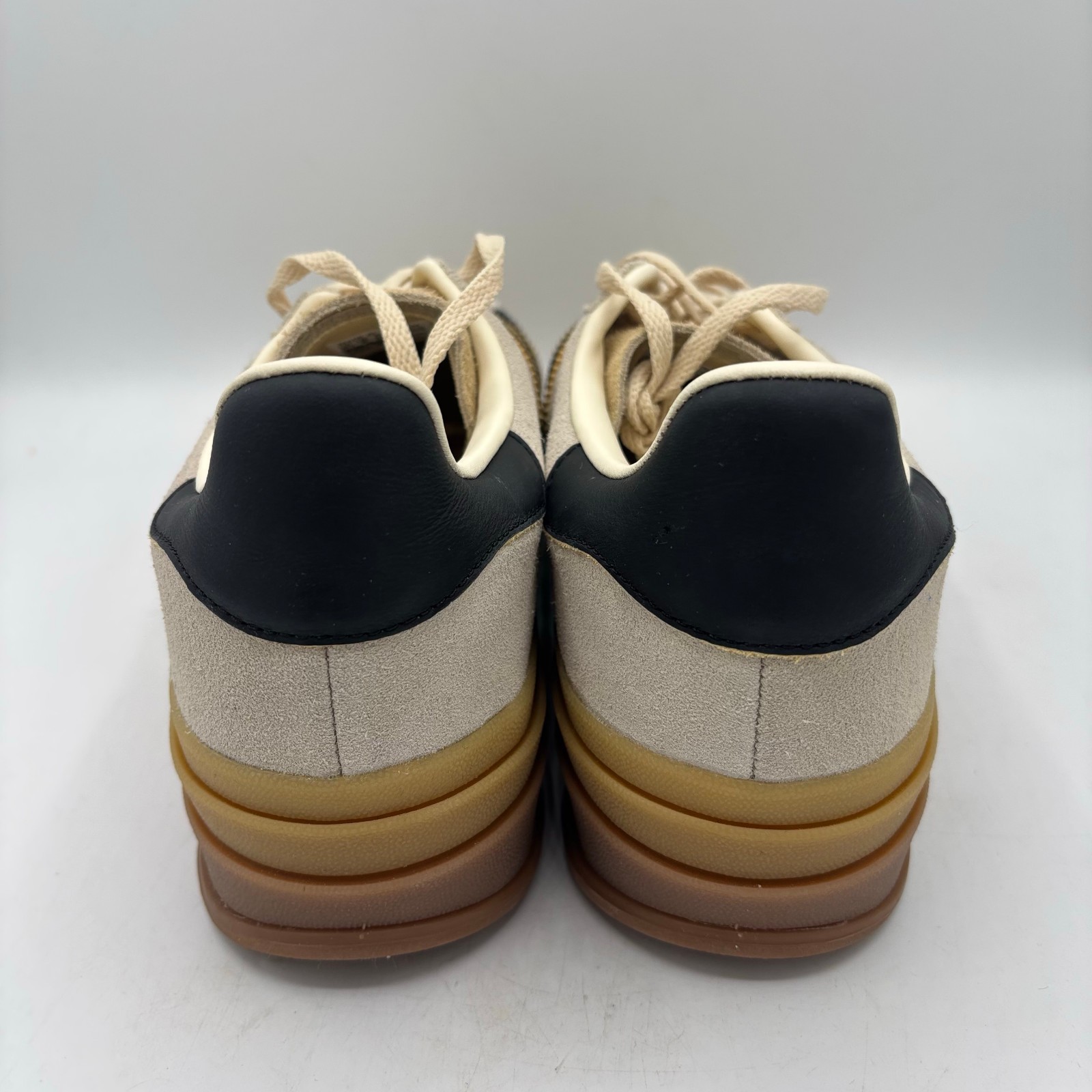 Adidas Gazelle Bold Shoes Womens Size 10.5 Cream Black Gum Platform Sneakers