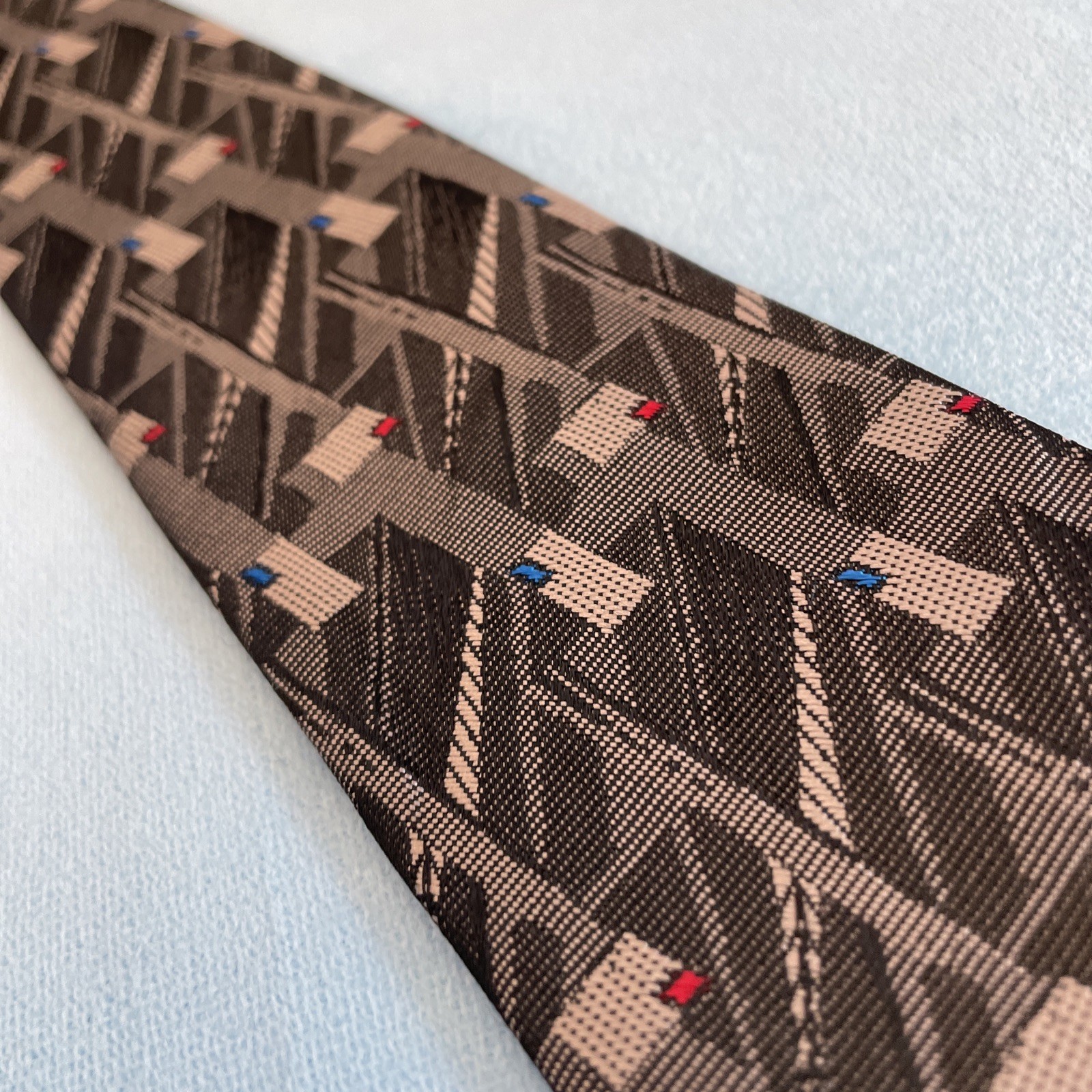 TREVIRA Collection Vintage 90s Cybergoth Made USA Tie Gray Steel Punk 3″ 58″