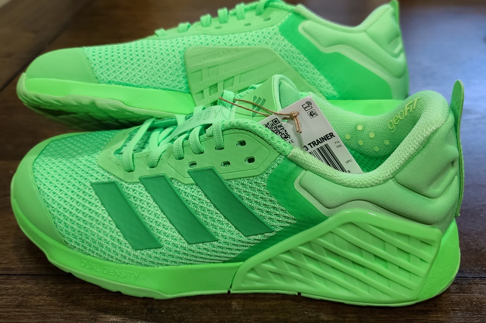 adidas Dropset 3 Trainer Green Low Top Lace-Up Sneaker Unisex Men’s 8 Women’s 9