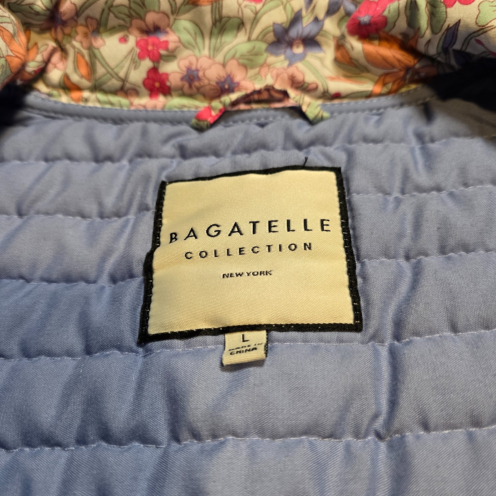 Bagatelle Women’s Quilted Spring Floral Jacket L