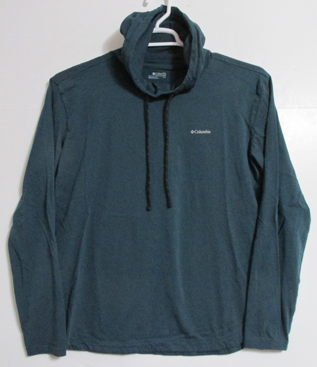 Women’s Columbia Nellie Joy Solid Hooded Pullover Top Dark Teal Size LARGE