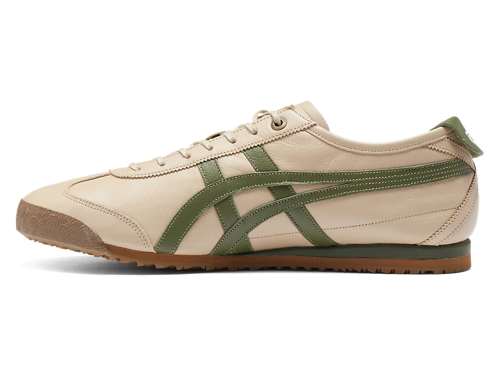 Onitsuka Tiger Mexico 66 SD 1183A872-254 Beige Green Leather Shoes New Box