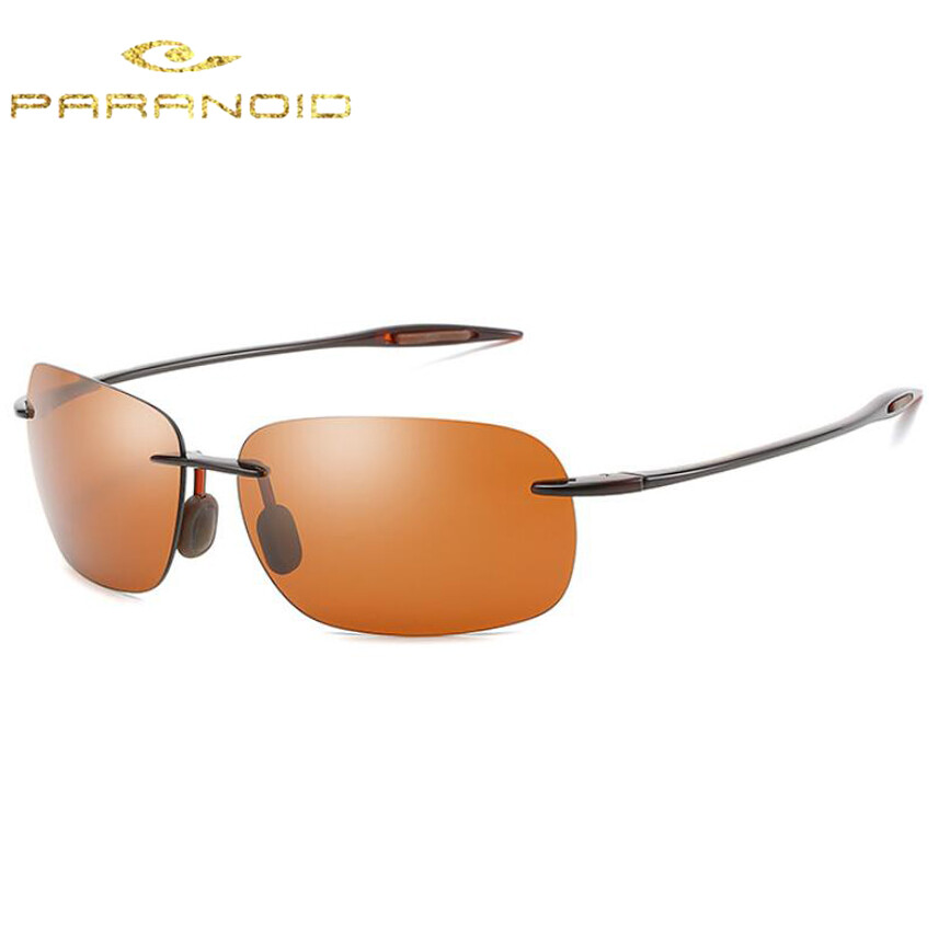 Lightweight Rimless Sport Sunglasses Men Women Driving Riding Glasses UV400
