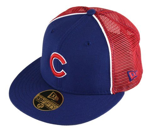 Chicago Cubs Adult Fitted 59Fifty MLB Baseball Trucker Hat Cap by New Era