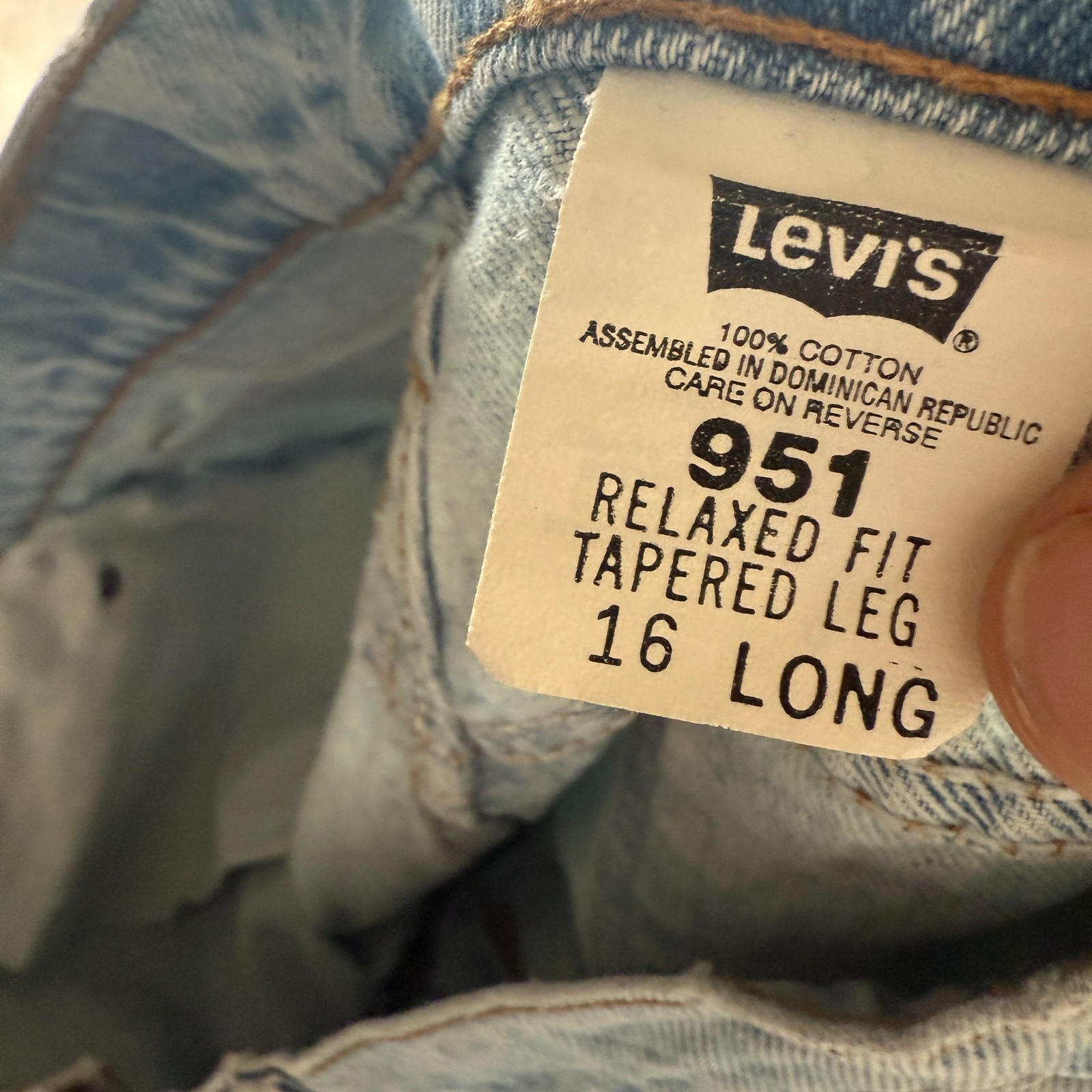 Vintage LEVI’S 951 Jeans Womens (34 Inch Waist) (32 Inch Leg) Relaxed Fit Blue