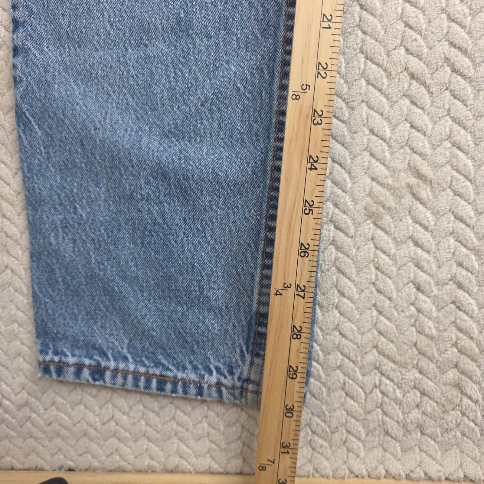 Levi’s 505 Blue Denim Jeans Vintage 90’s, Made in USA, Light Wash, 33×32 (32×30)