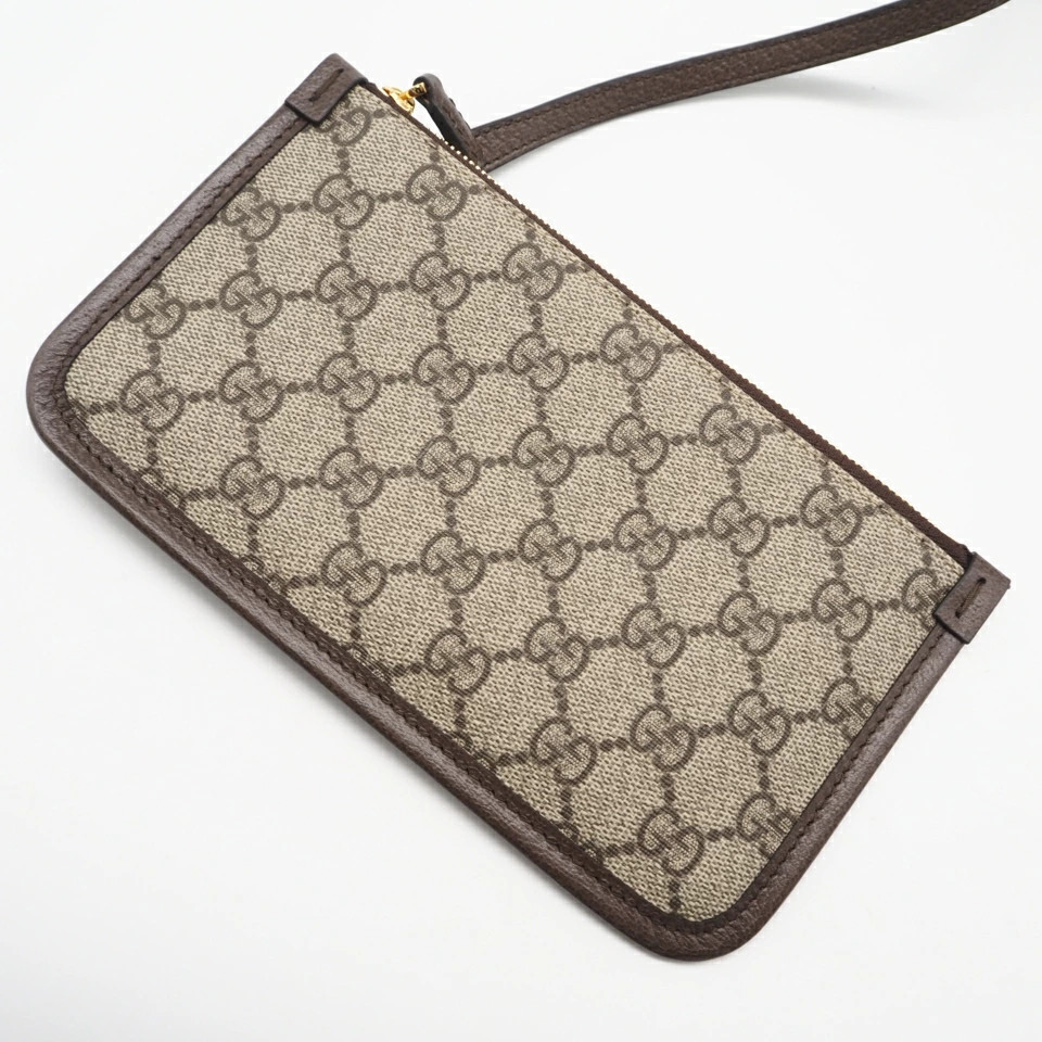 GUCCI GG Supreme Ophidia Small Tote Bag 811716 2WAY Handbag Beige Brown