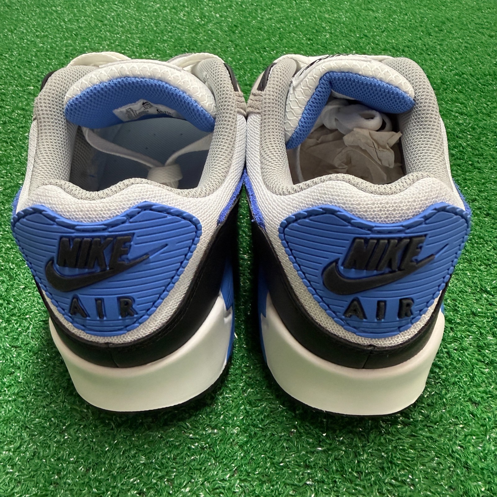 Nike Air Max 90 White Blue Crystal Mens DM0029-122 NEW Multi Sz