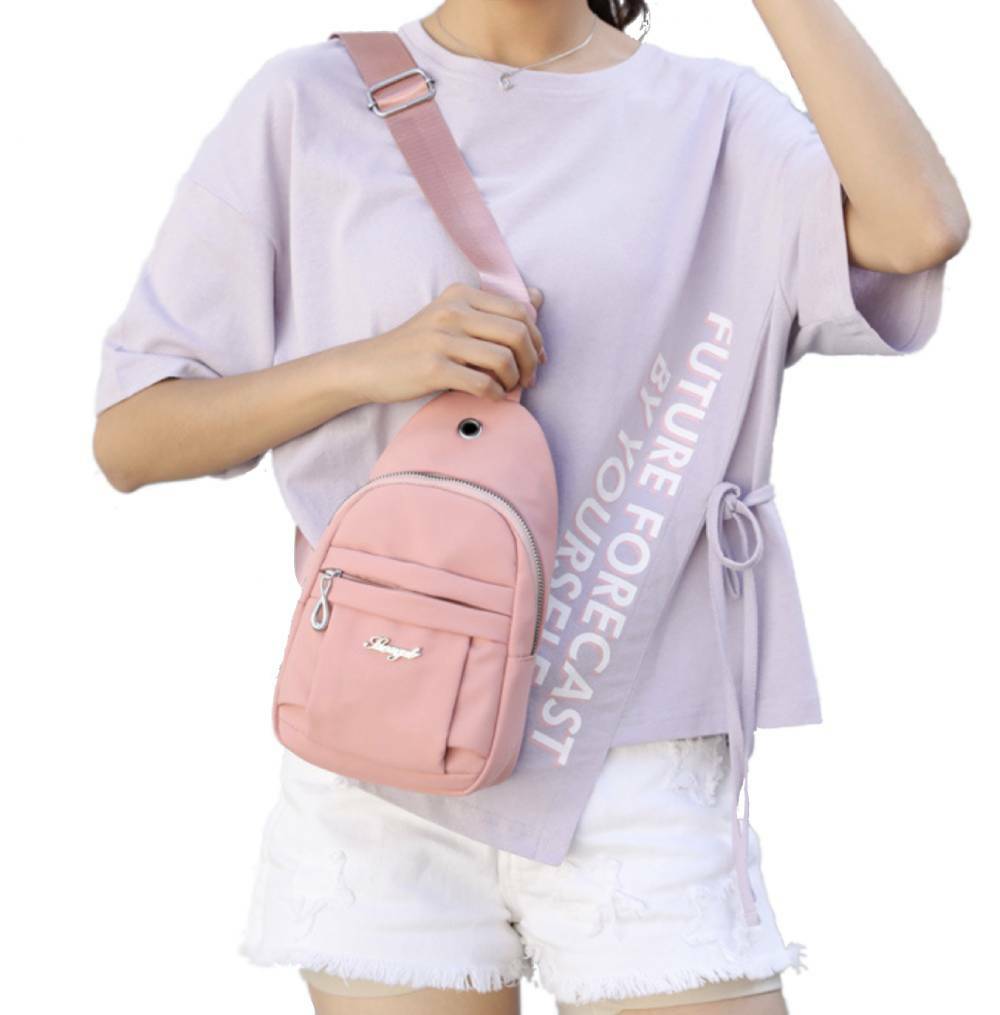 Women Chest Bag Mini Shoulder Messenger Girl Sling CrossBody Waterproof Backpack
