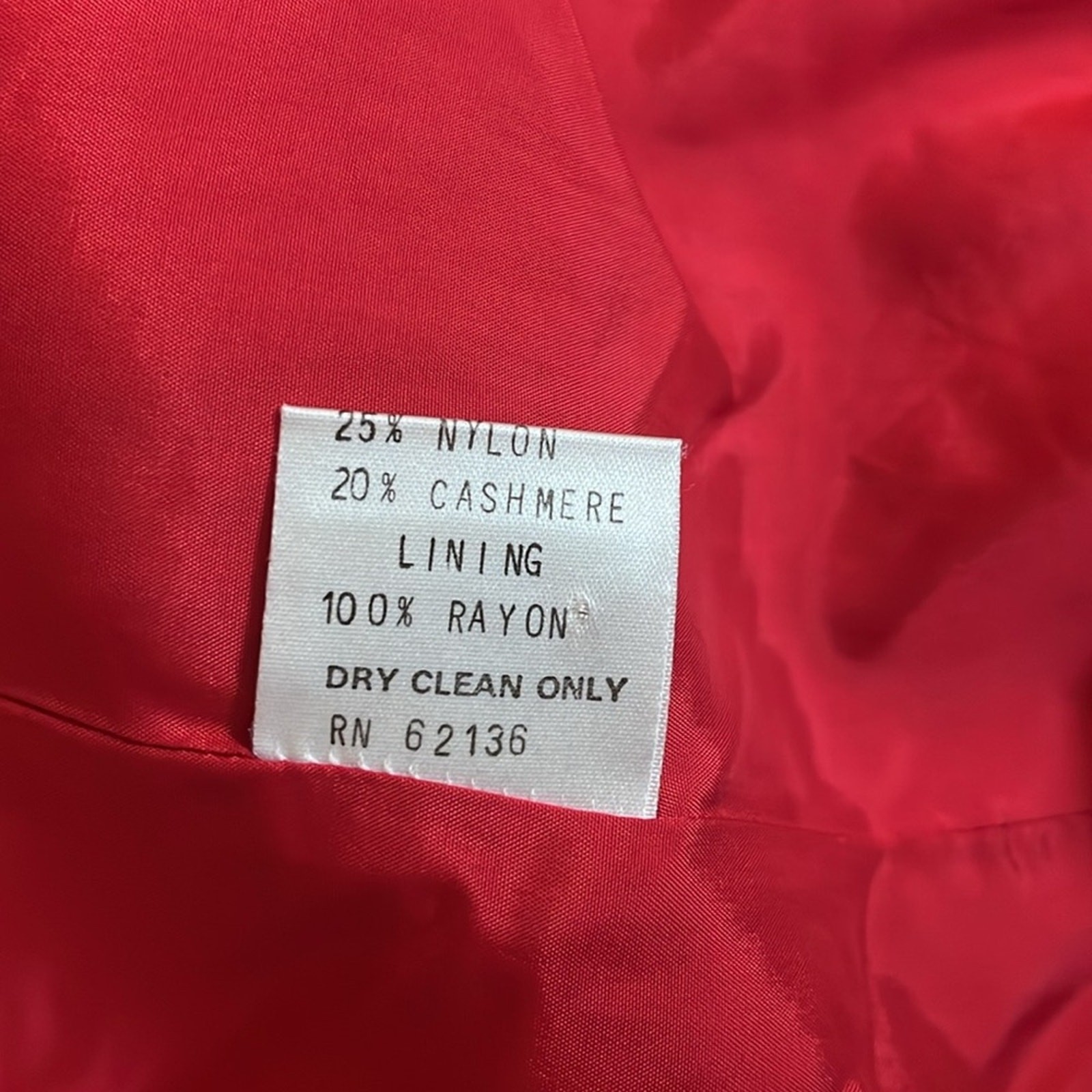 VIntage Red Oversized Blazer Wool Cashmere Blend Georges Marciano Designer 12