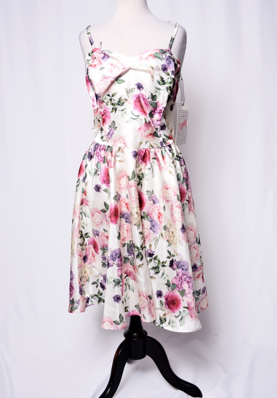 UNIQUE VINTAGE VIA SMAK PARLOUR PINK FLORAL PRINT DRESS – PLUS & REG – NEW