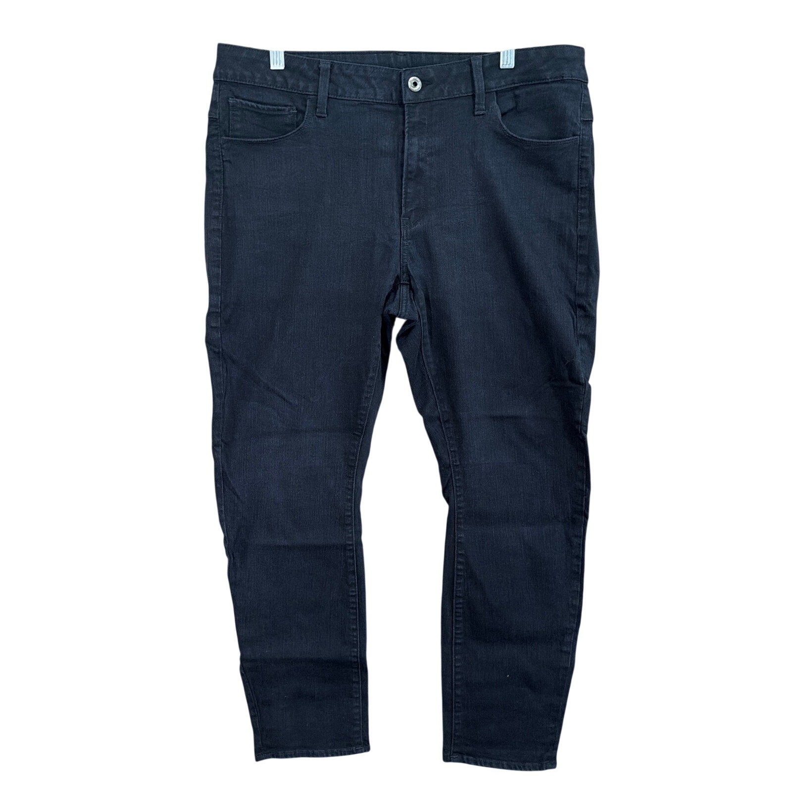G Start Raw Womens Jeans Black Deconstruck High Rise Skinny Y2K 36×28 (35×26.5)