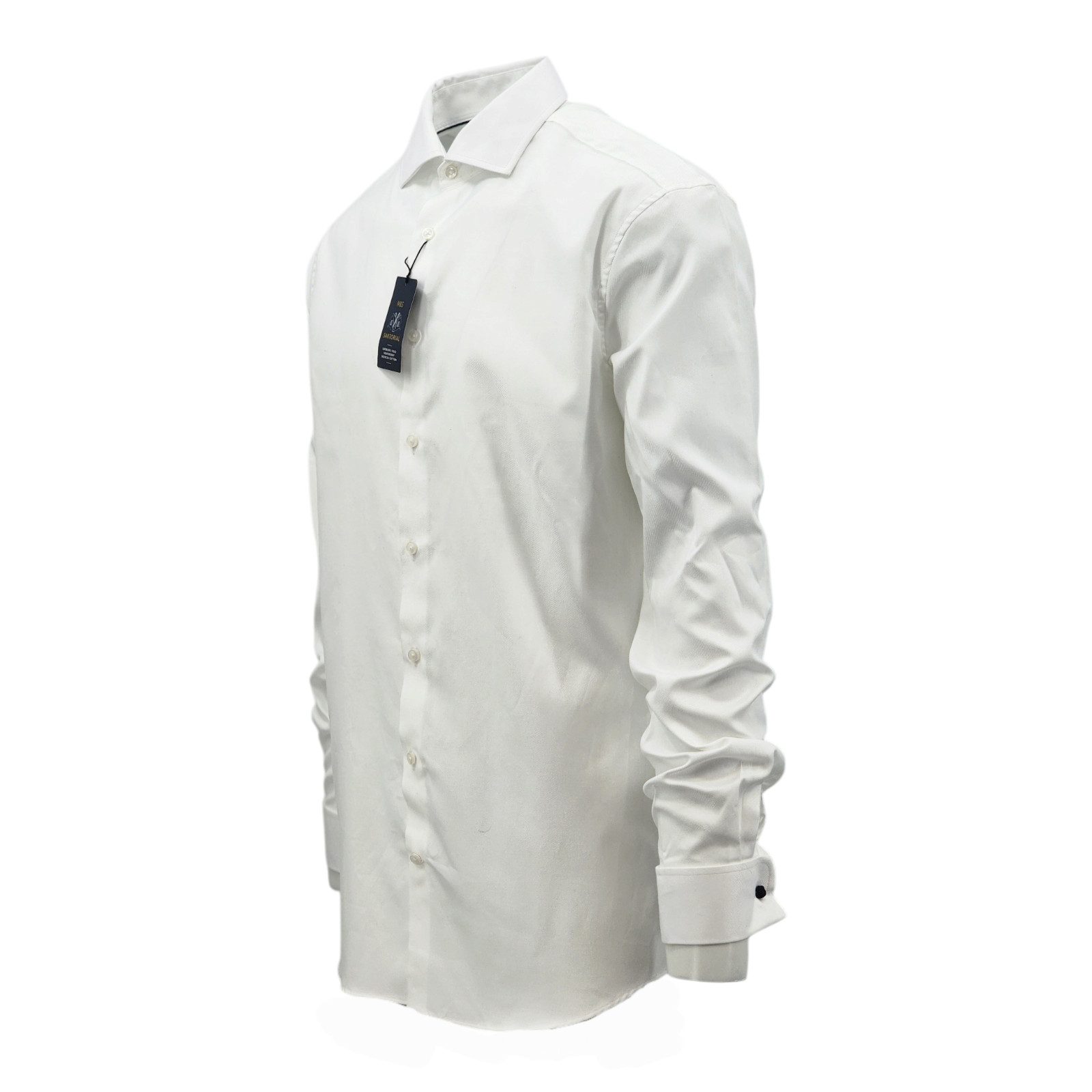 M&S SARTORIAL Regular Fit Luxury Cotton Double Cuff Twill Men’s Shirt RRP £49.00