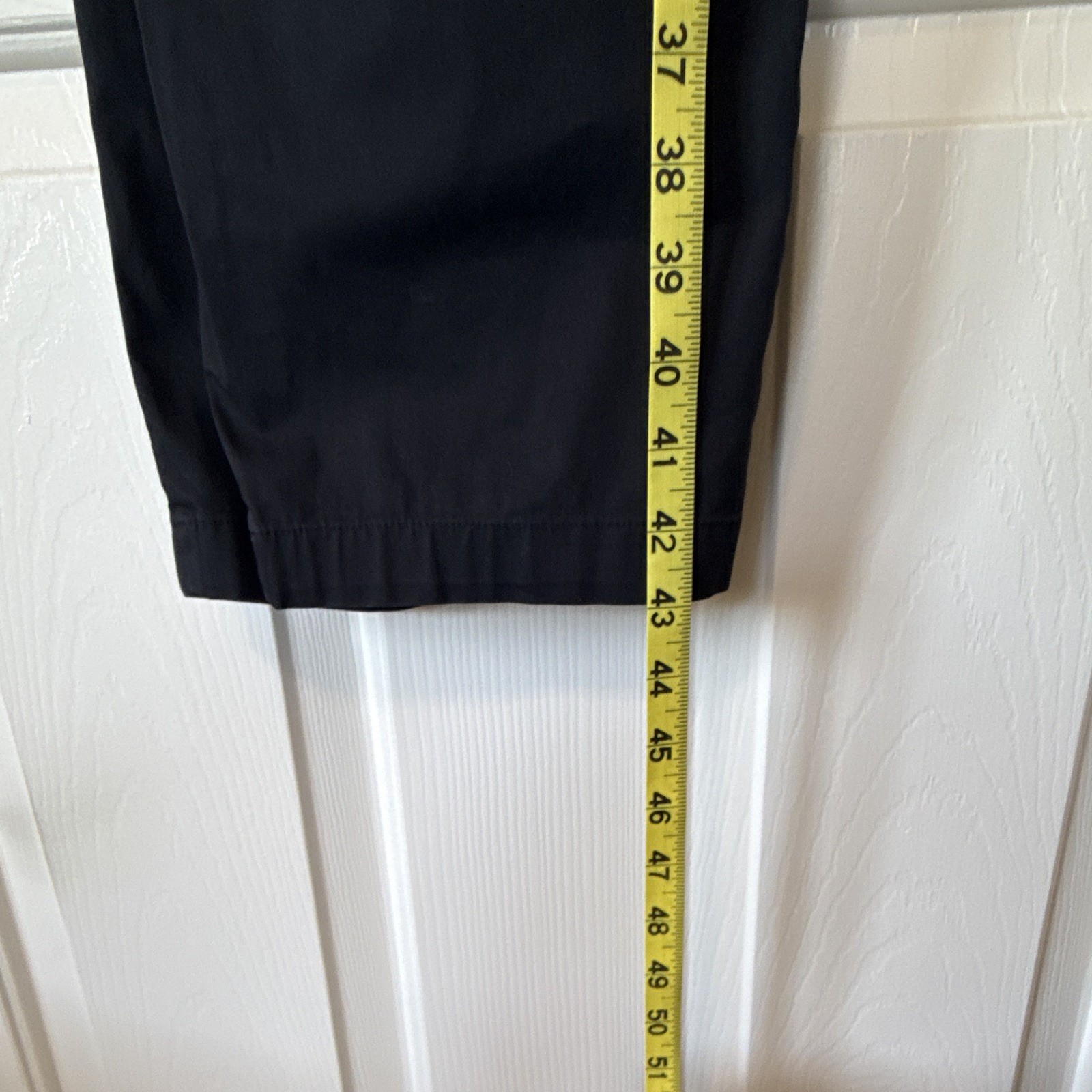lululemon Men’s Pants Black Solid Flat Front Button Zip Closure Size 36