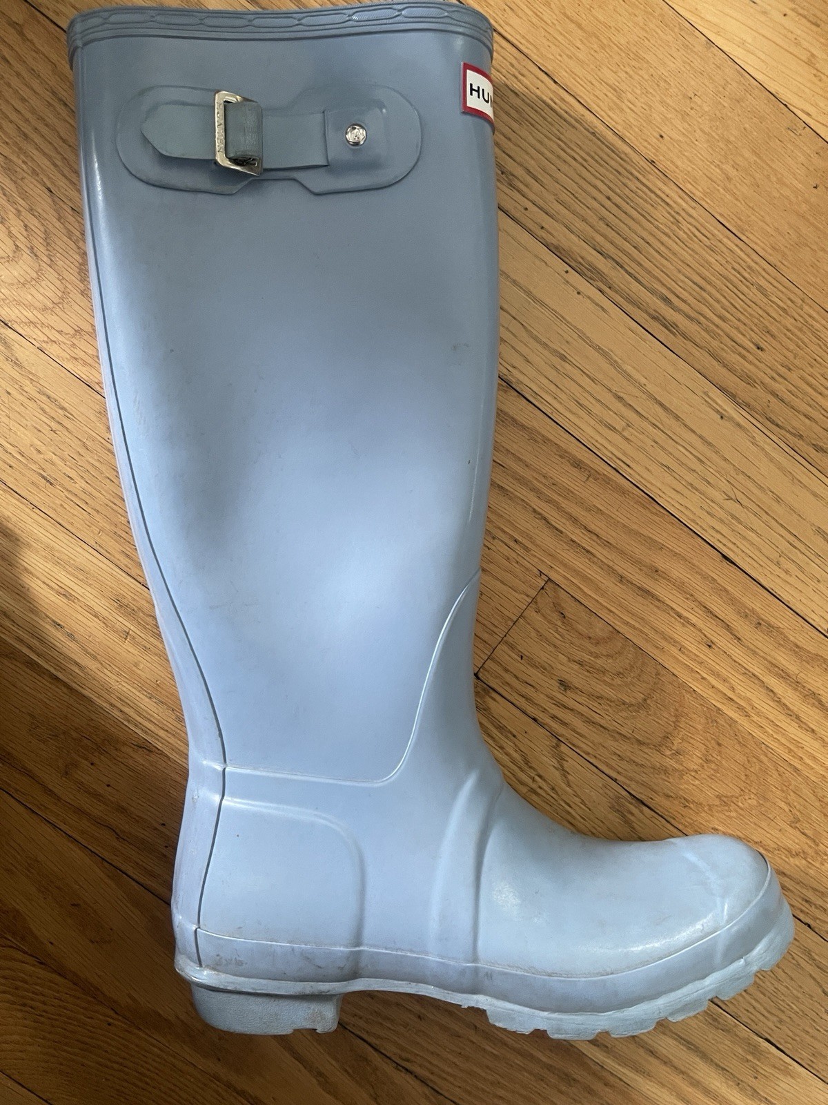 Hunter Original Gloss Waterproof Knee High Rain Boots Women’s Blue US 6M 7F