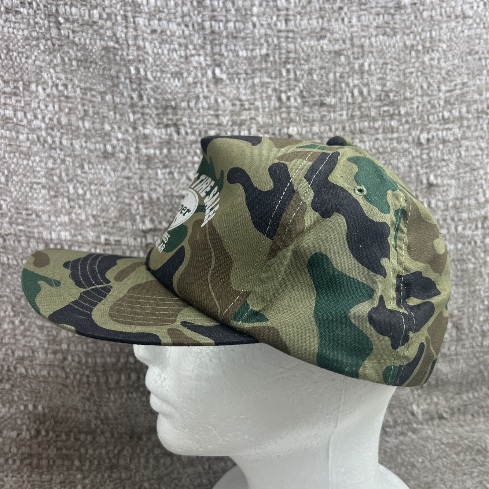 Steve’s Tire Cooper Tires Rope Hat Cap Snapback Camo Vintage Hat