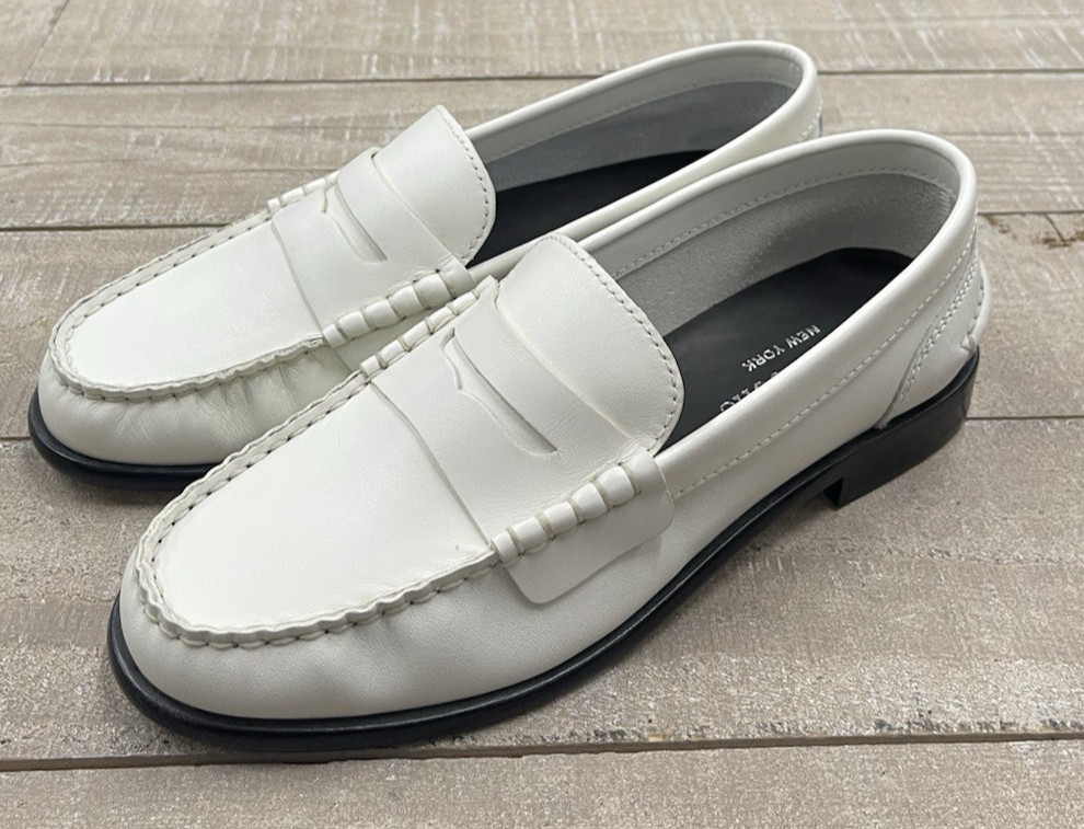 NIB Rag & Bone $298 Carter Loafer Shoes In Antique White Size: 37 (US 7)