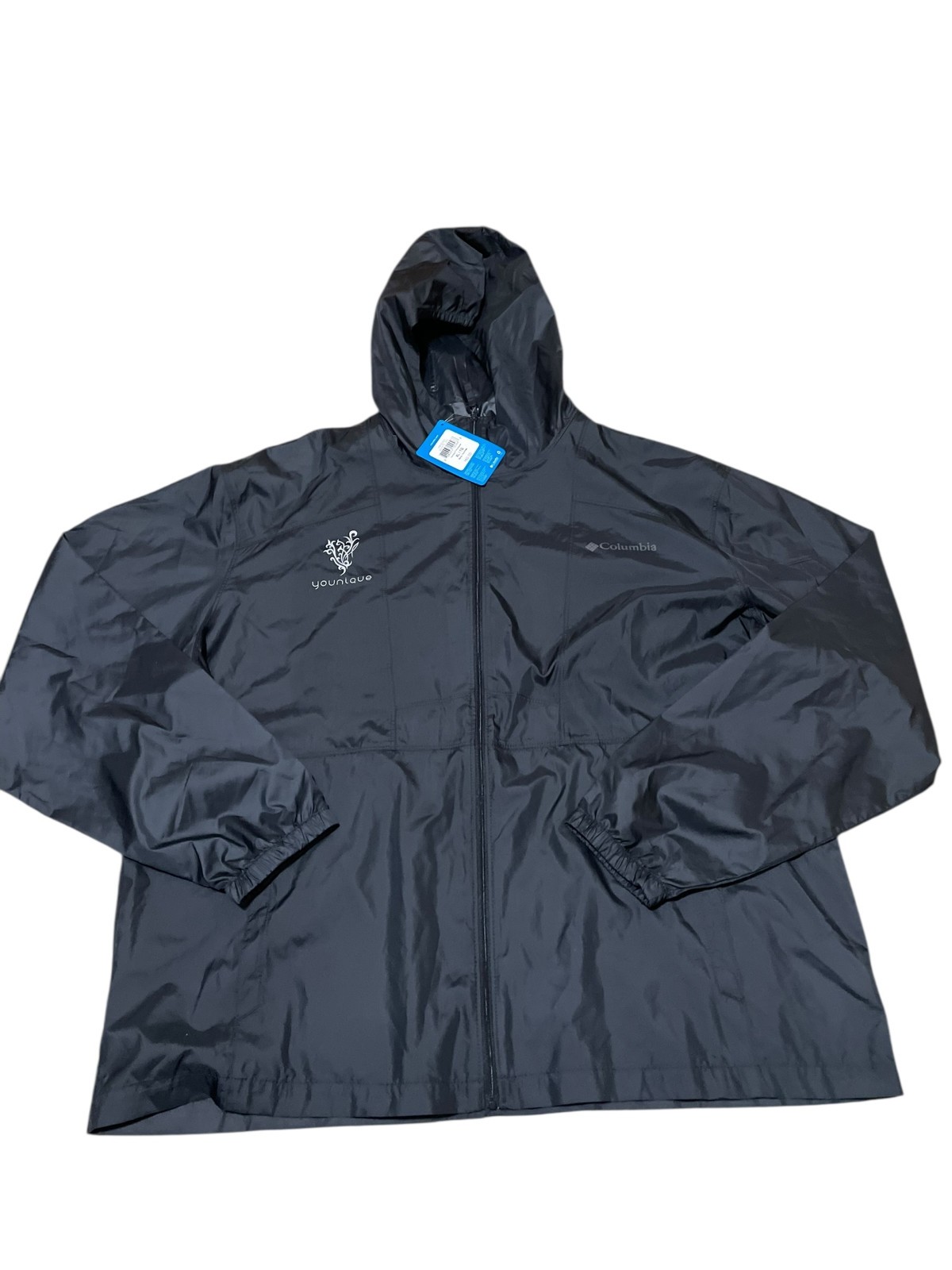 Columbia Flashback Windbreaker Jacket Mens XL Blue Full Zip UPF 40 KM3972-011