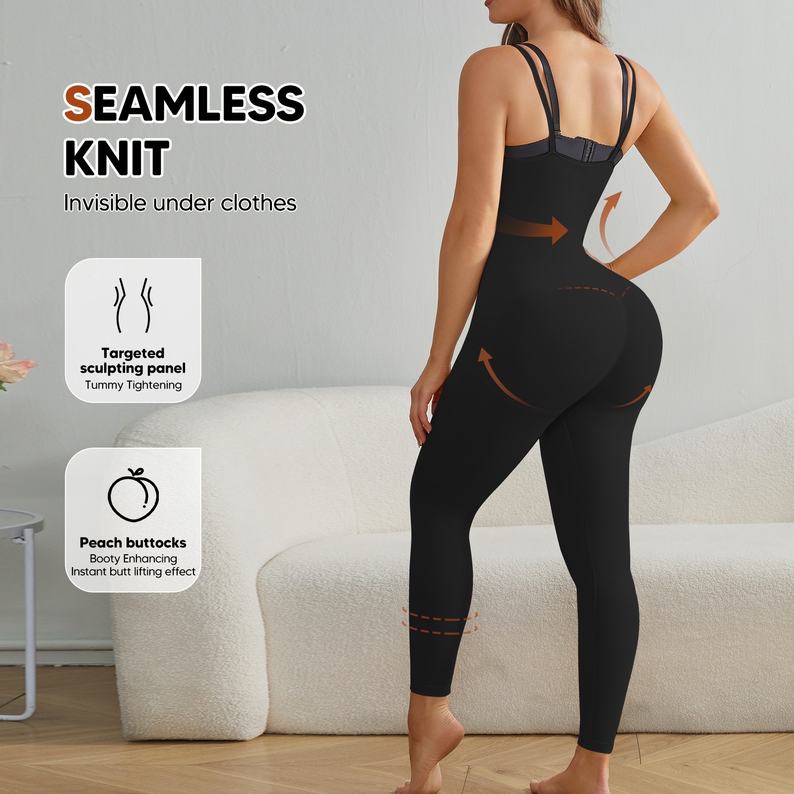 Open Bust Bodysuit Shapewear for Women Tummy Control Thigh Slimmer Butt Lifting