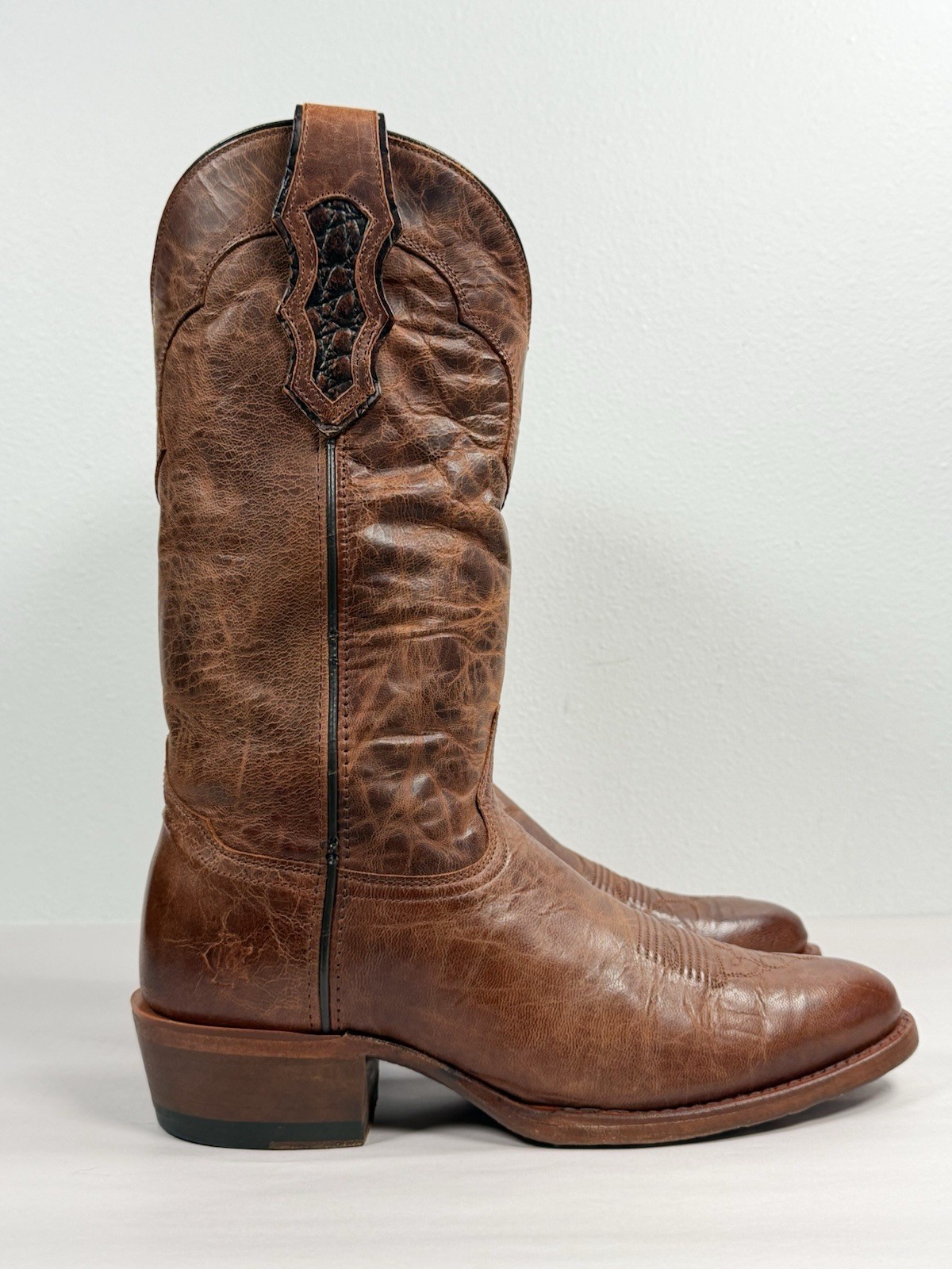 Men’s Cattle Baron Cowboy Boots Size 9 D Scotch Goat DH5441 Ranch Riding Western