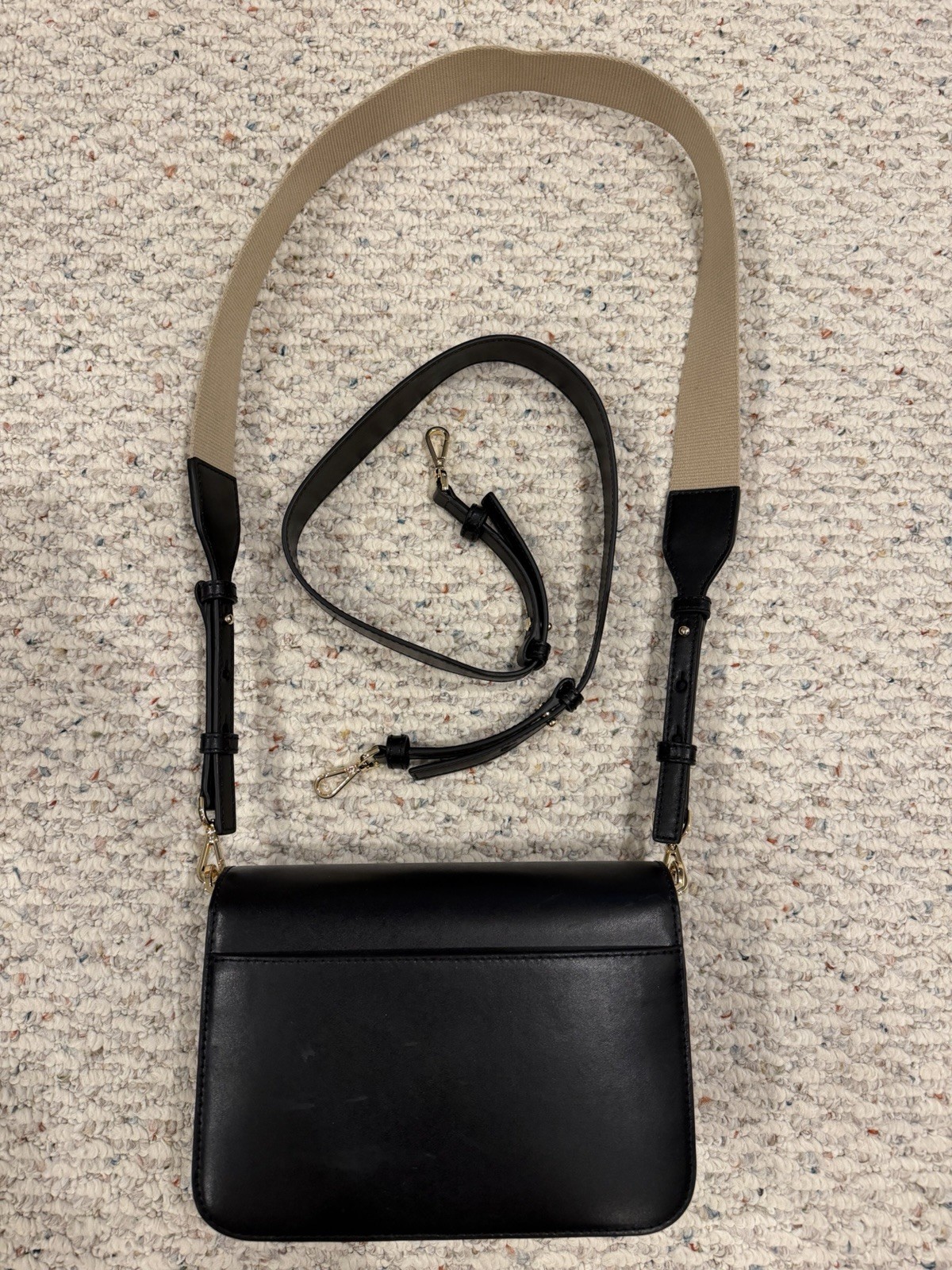 Pre-Owned Michael Kors Sloan Editor Leather Shoulder/Crossbody Bag In Black