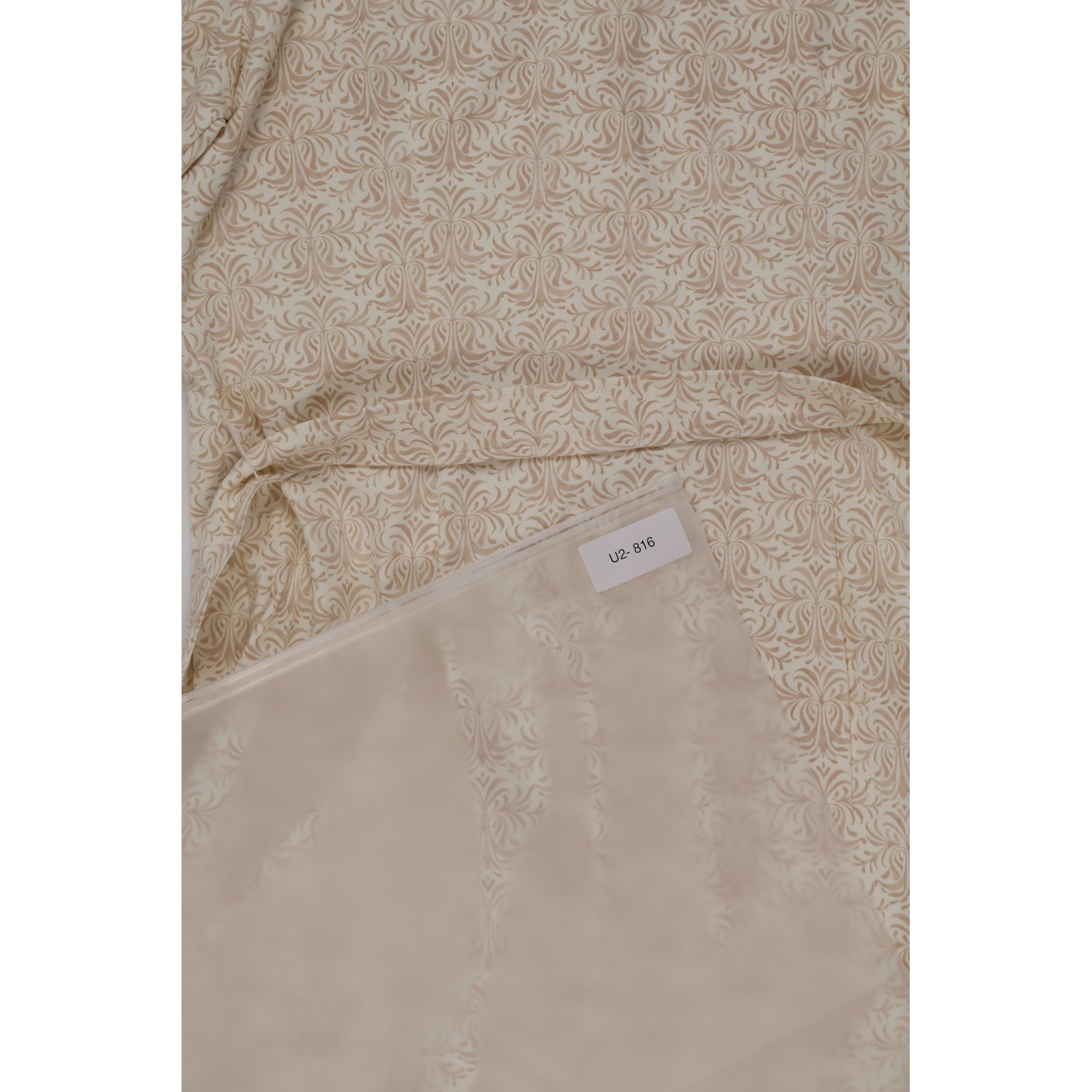 J.McLaughlin Haarlem Shirt Dress Off White Tan Scroll Print L NWT MSRP $258