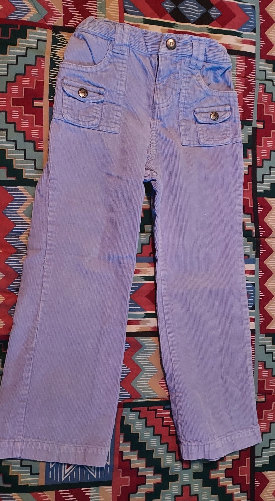 Circo Girls’ Corduroy Jeans, Size 5T, 6-pockets, Zipper & Button Closure, Lilac