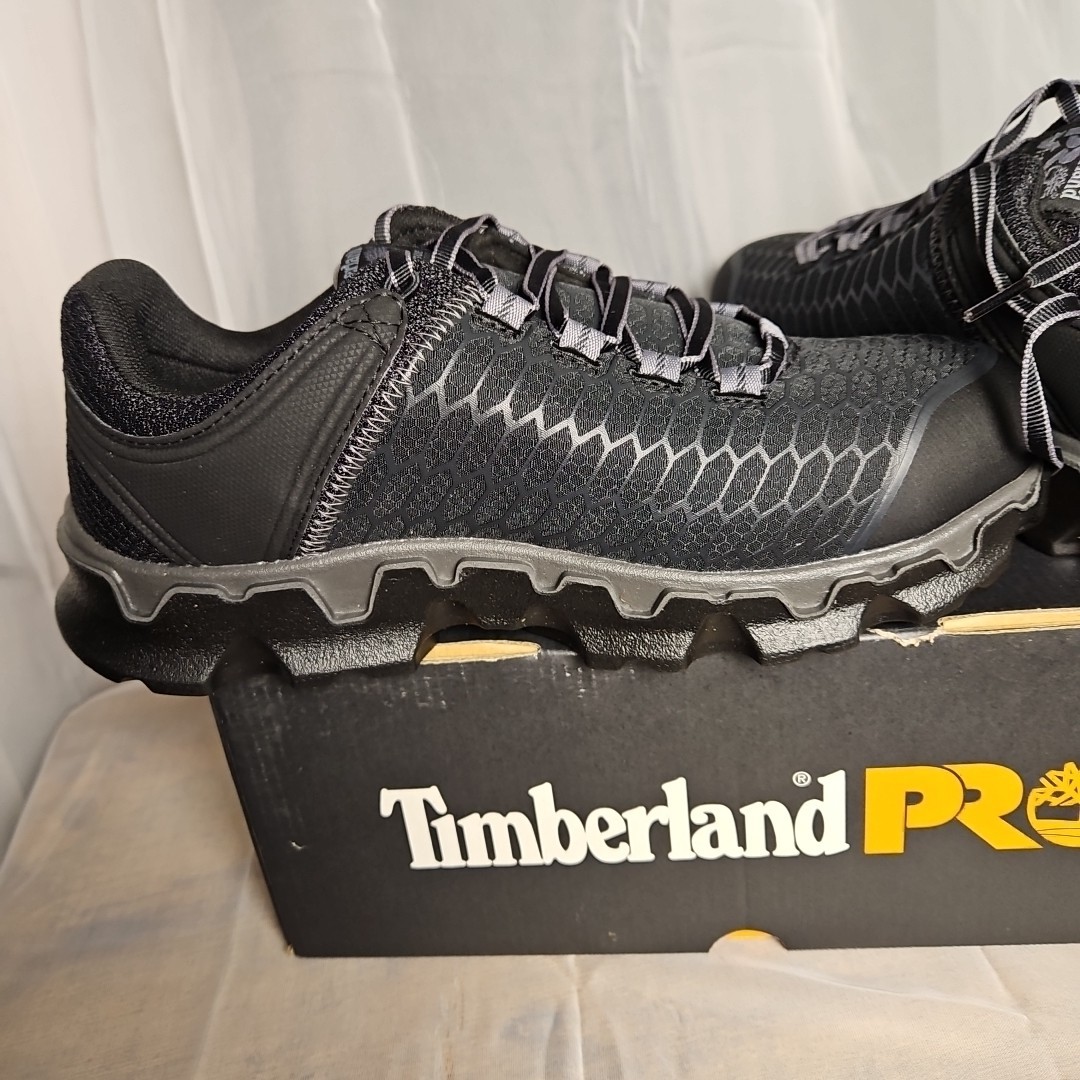 Timberland PRO Powertrain Sport Alloy Toe EH Work Shoes Black Slip Resistant