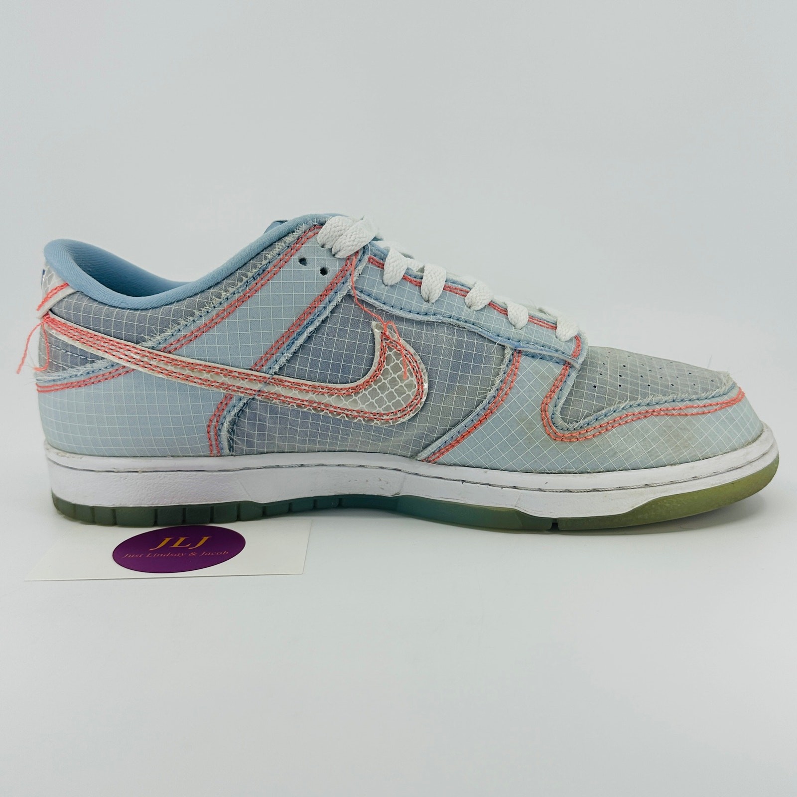 Nike Men’s Dunk Low x UNION LA Passport Pack ‘Argon’ Sneakers DJ9649-400 Size 8