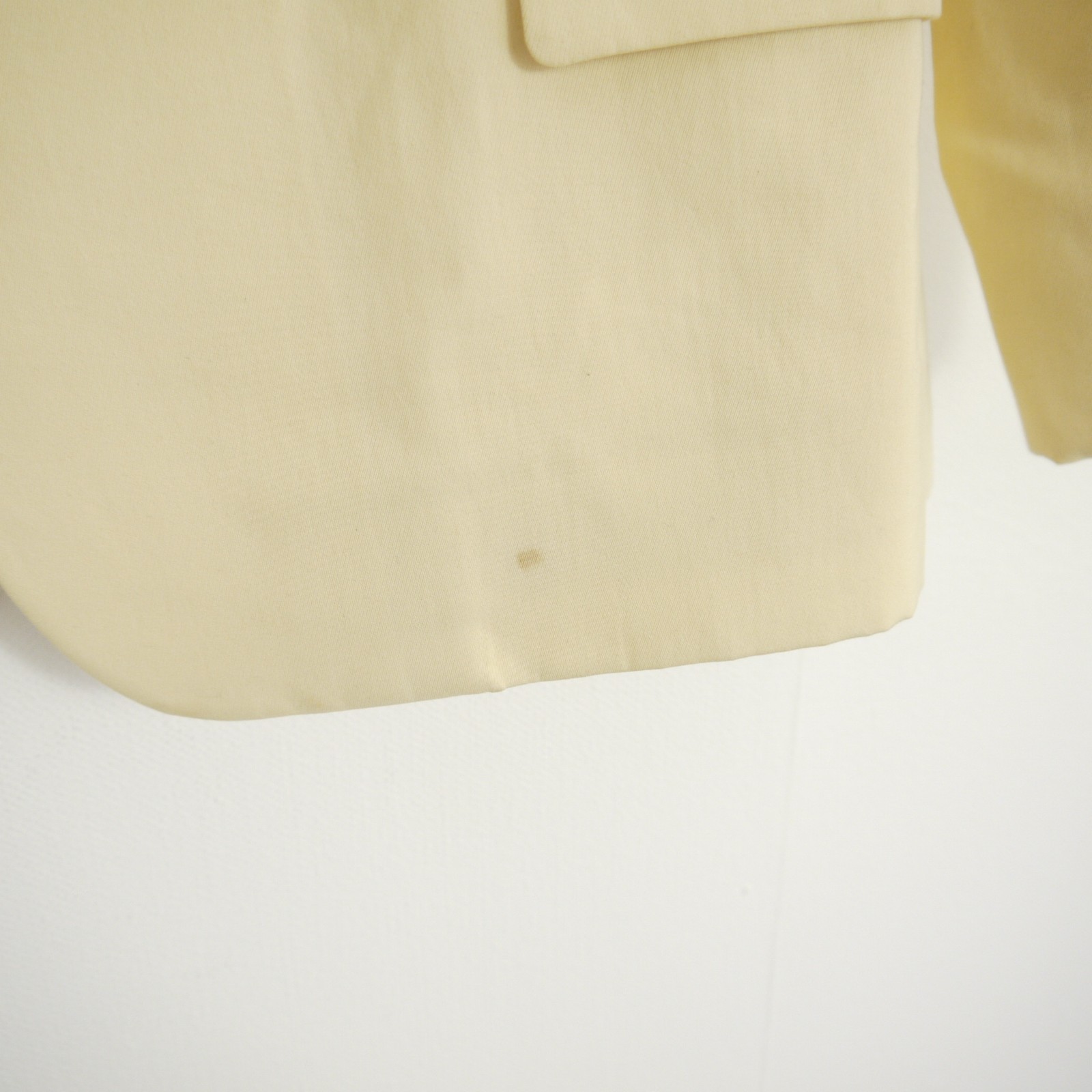Stella McCartney Blazer Cotton Silk Cream One Button Single Breasted Size 8