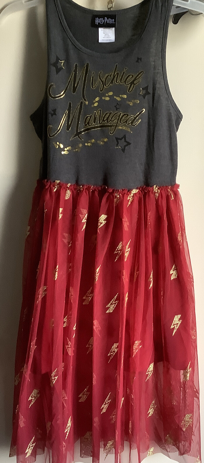 Harry Potter Mischief Managed Tutu Dress Size M (10/12)