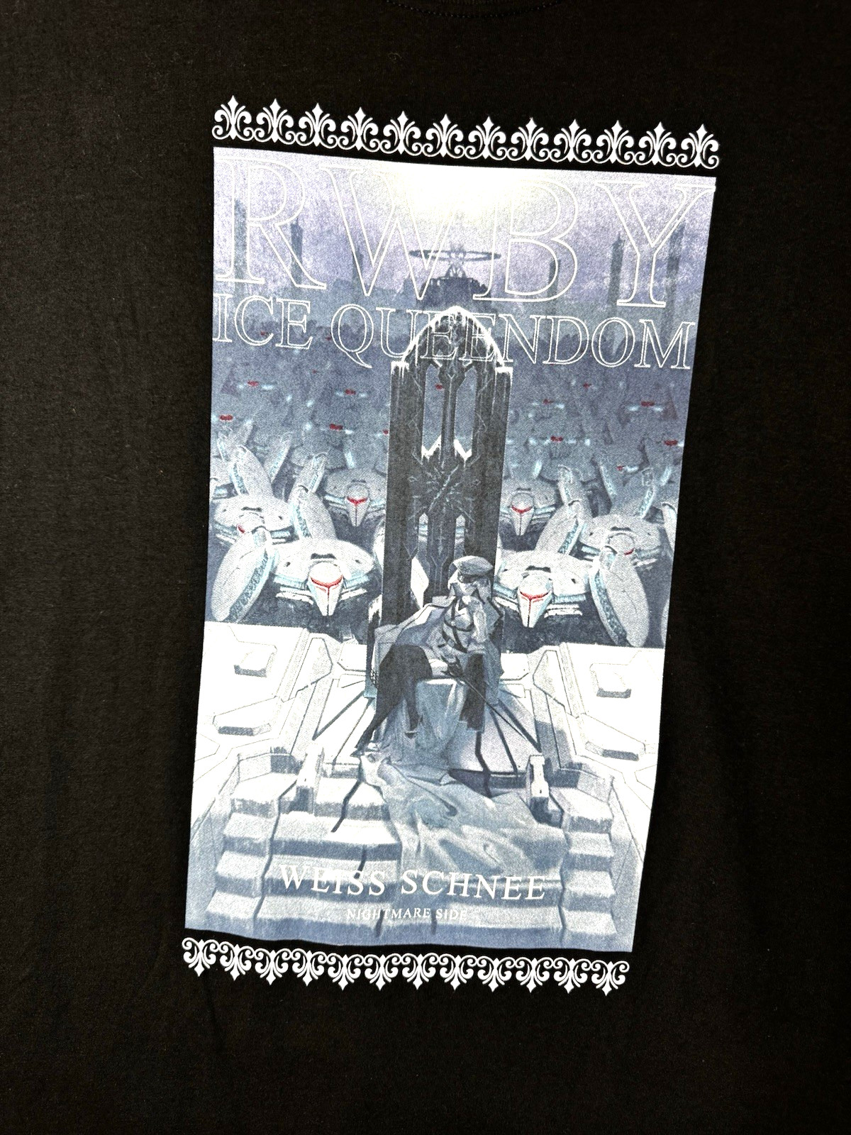 RWBY: Ice Queendom Weiss Schnee Nightmare Side Double-Sided T-Shirt Size XL 2022