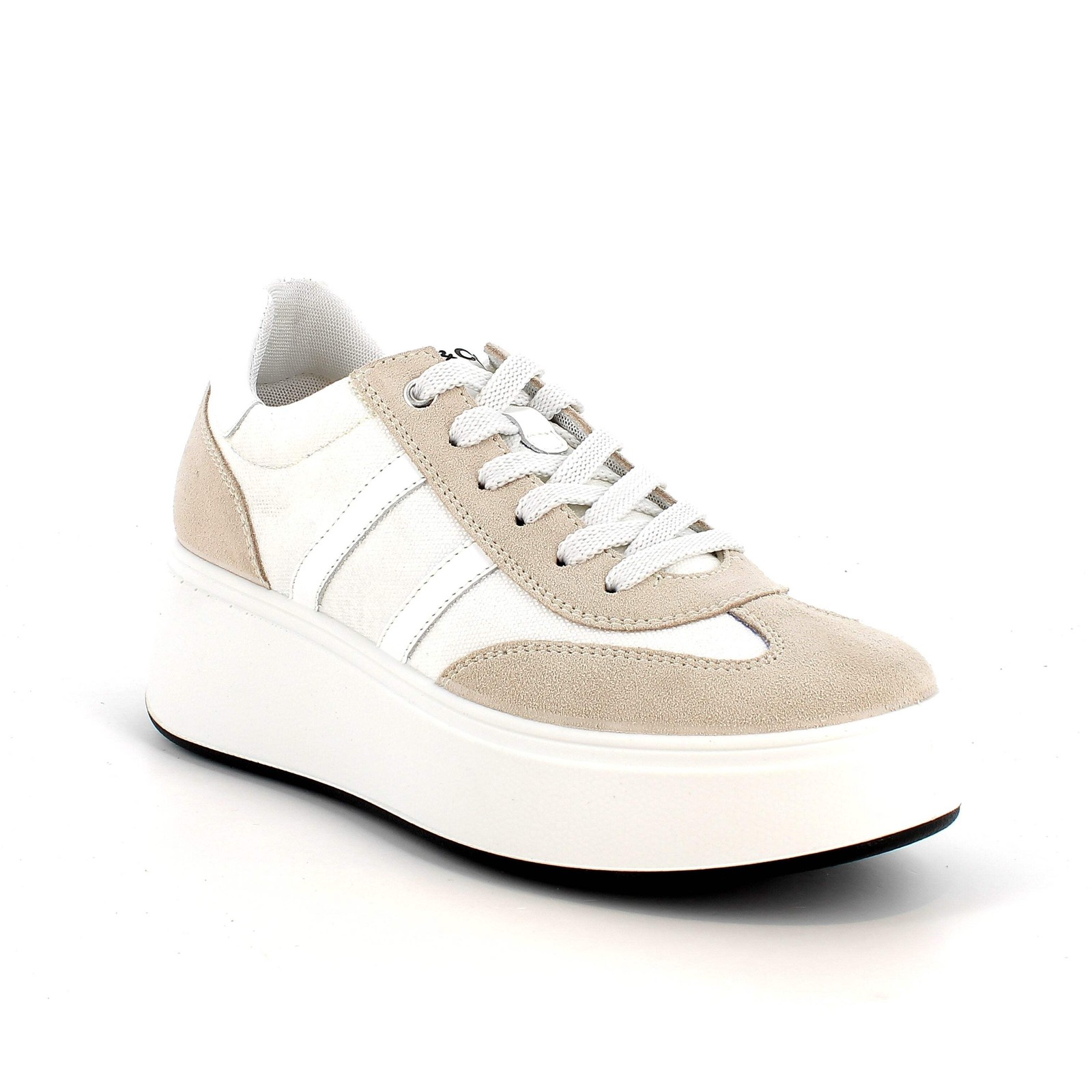 Igi&co Leather Lace-Up Women Sneakers White 35 36 37 38 39 40 41