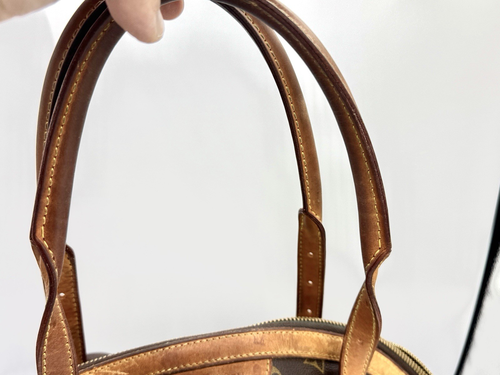 LOUIS VUITTON Tivoli GM Shoulder Handbag M40144 Monogram canvas Brown Used LV