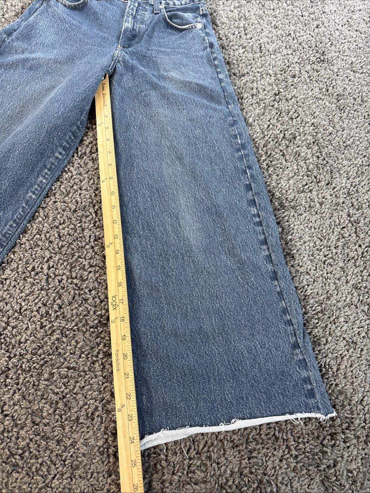 Rag & Bone Featherweight Women’s Wide Leg Pocket Denim Jeans Size 23