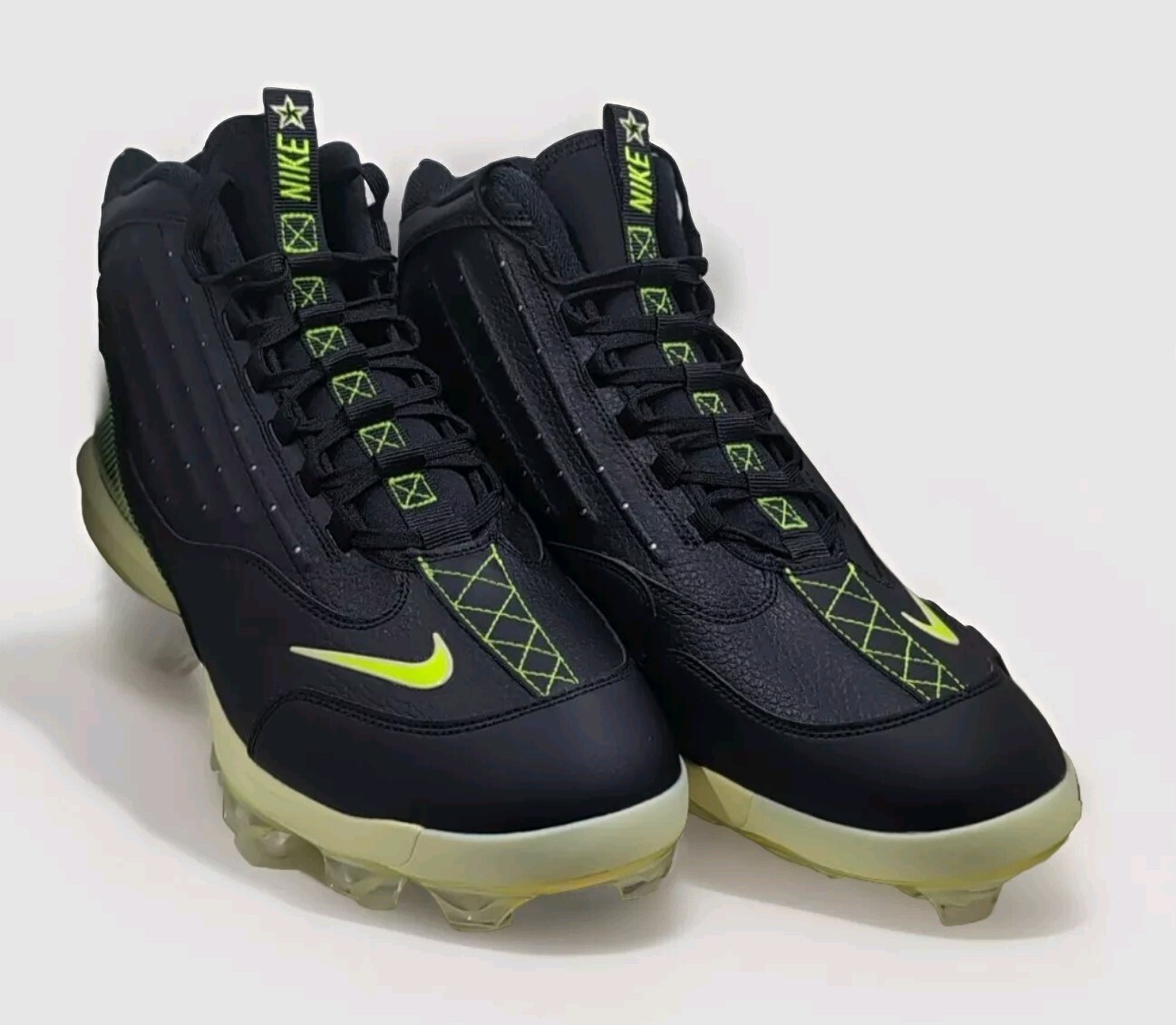 Nike Baseball Cleats Griffey 2 MCS Black Volt HF1579-001 Mens Sz 13 Brand New