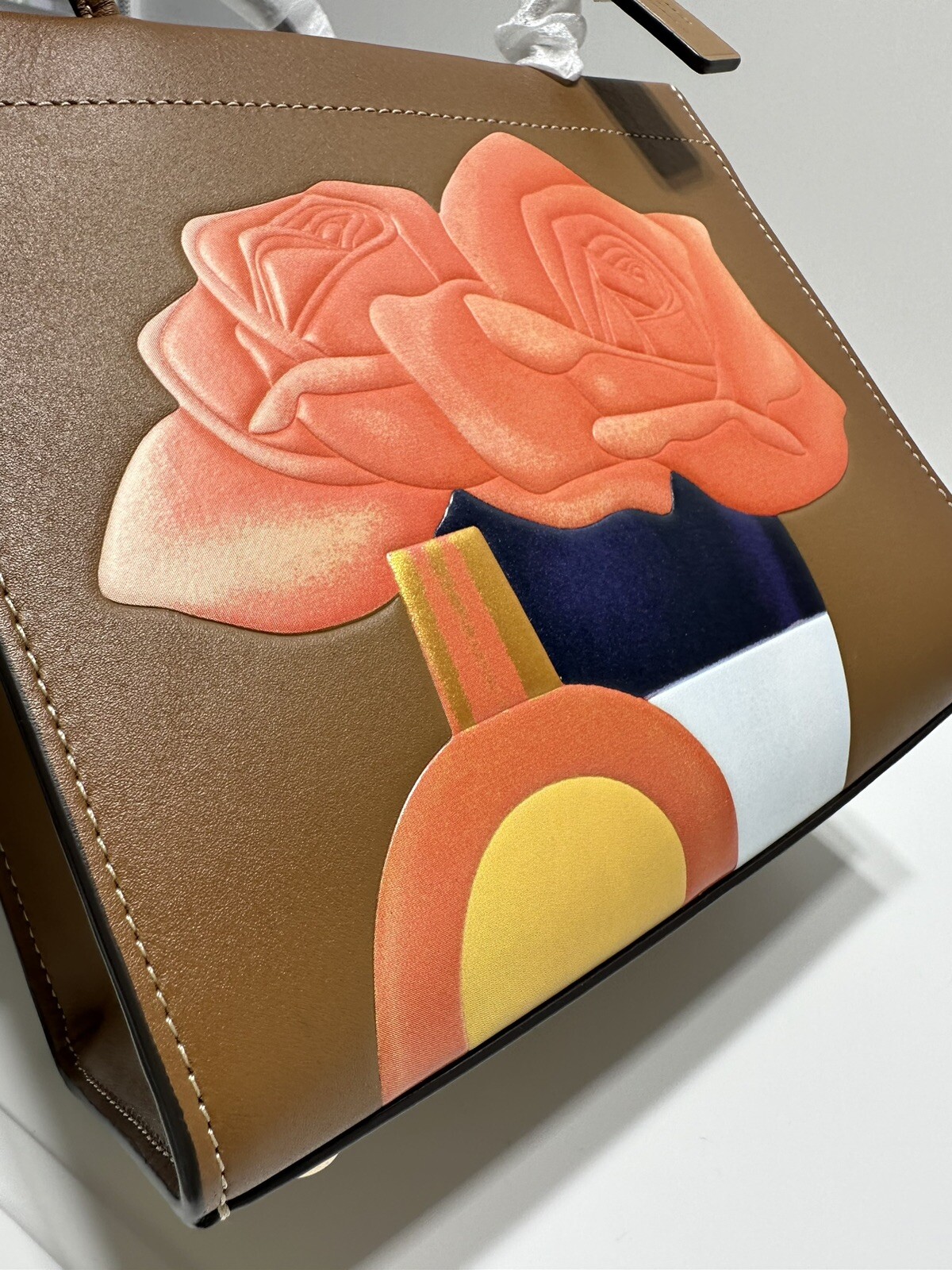 COACH x Tom Wesselmann Cashin Carry Tote 22 in Floral Print CA128