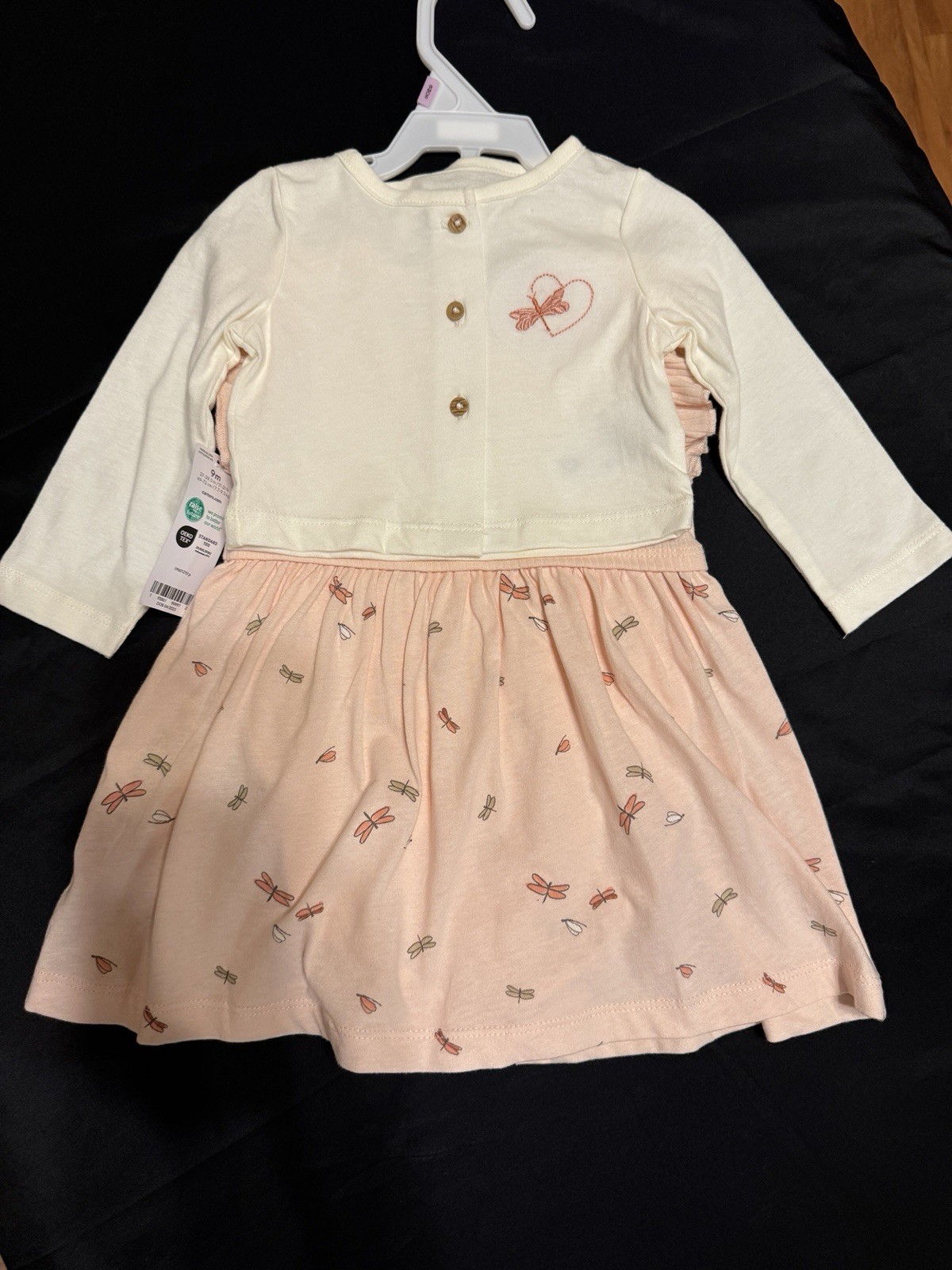 NWT Carter’s Baby 2-Piece BodysuitDress & Cardigan Set 9 Months