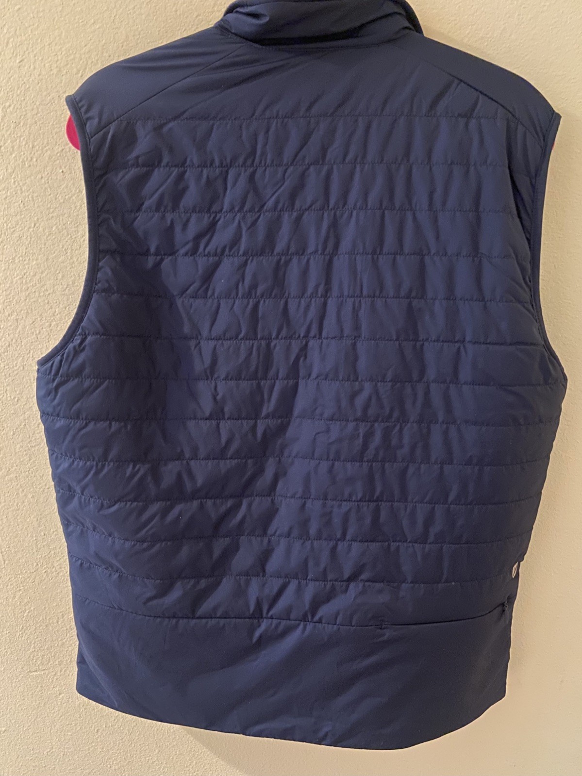 NWOT Daniel Cremieux M Reversible Quilted Puffer Vest All Zip Pockets Navy Blue
