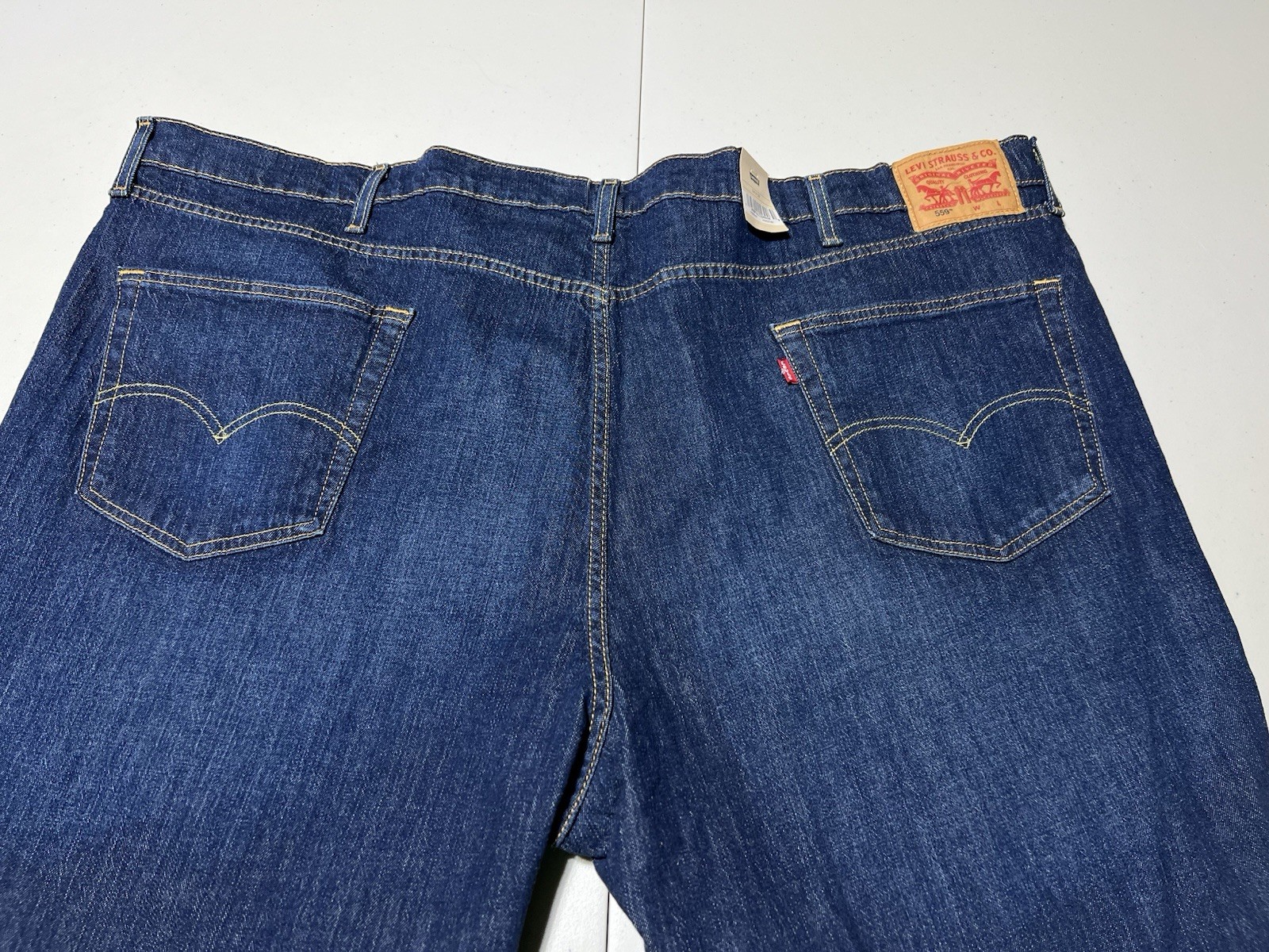 NeW Levi’s 559 Men’s Relaxed Straight Fit Blue Jeans Big & Tall Size 54×32 Levis