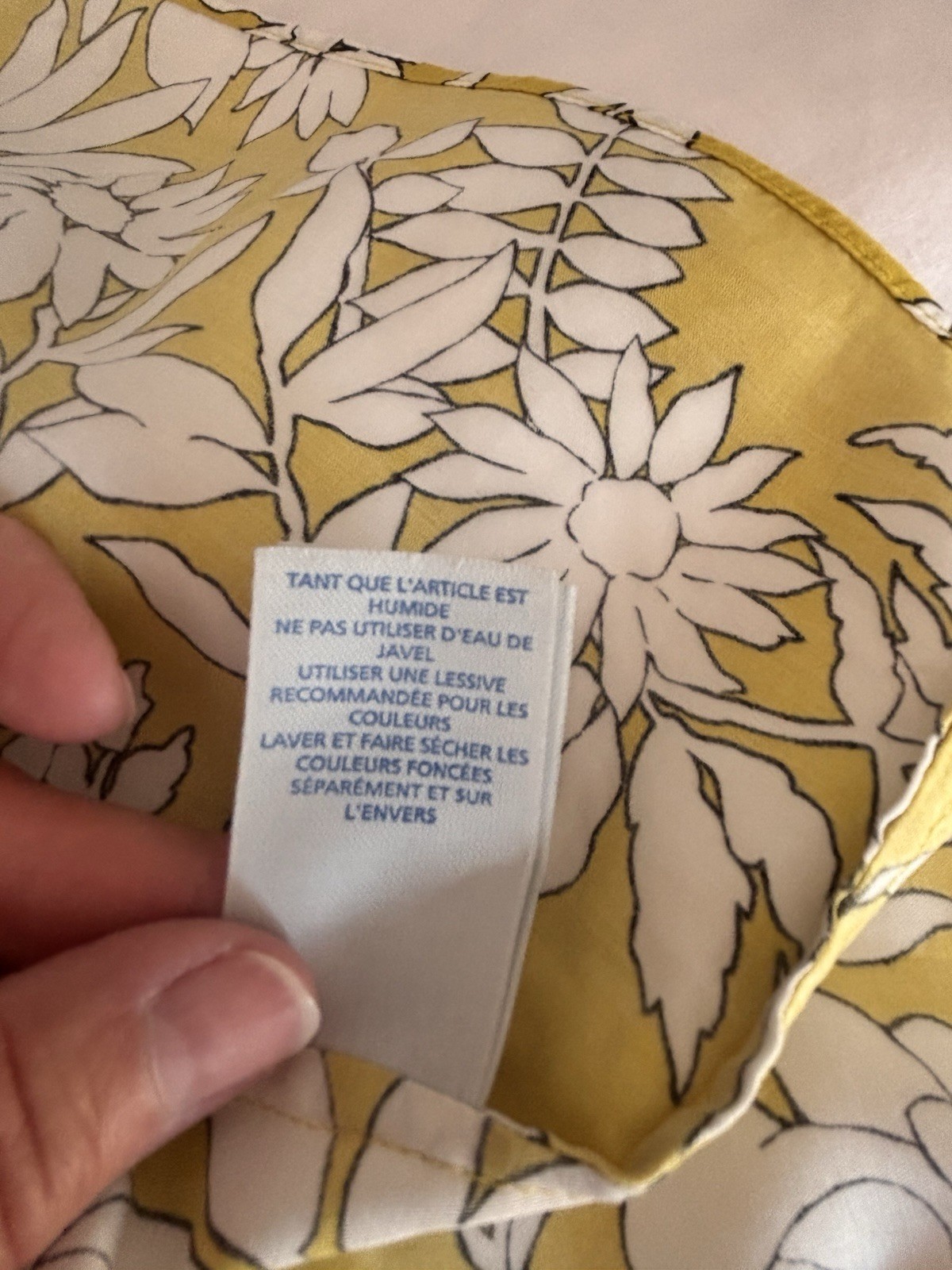 Boden silk blend top. 16. Yellow & white floral.