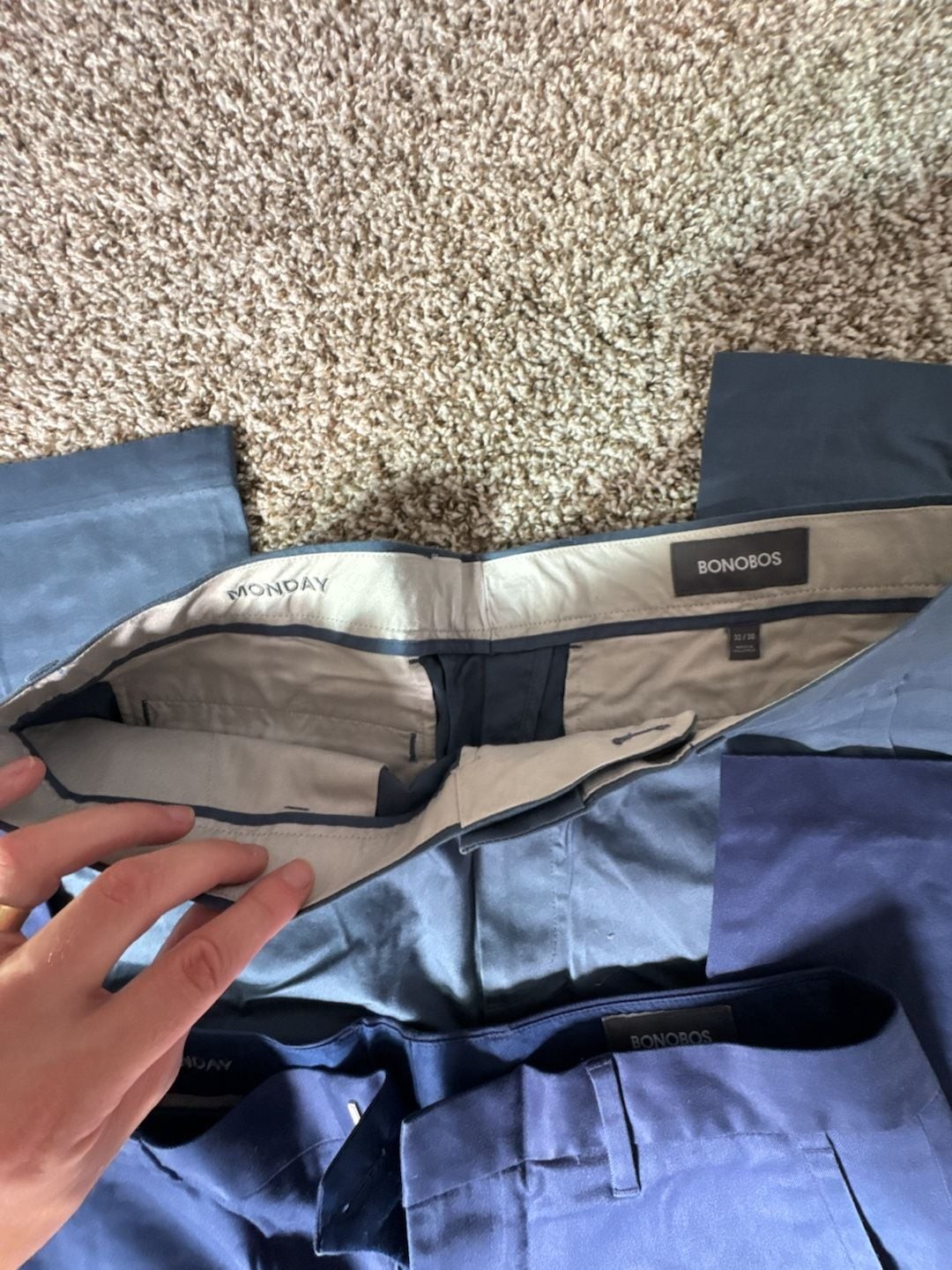 Bonobos Tailored Fit Chino Pants Lot of 5 Pairs 32×32 & 32×30