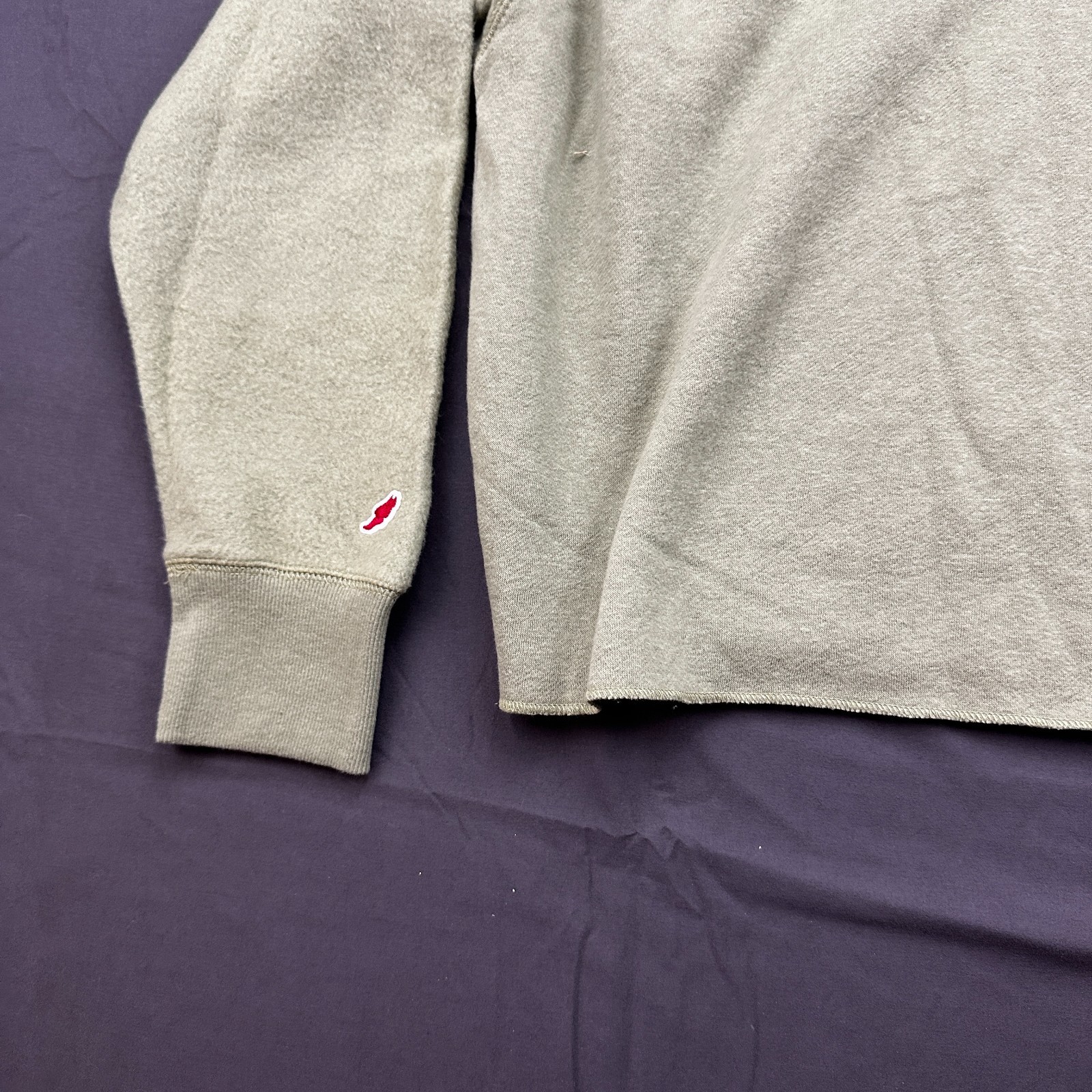 League Collegiate Sweatshirt Womens Medium Sage Green Montana Logo Fleece Lined