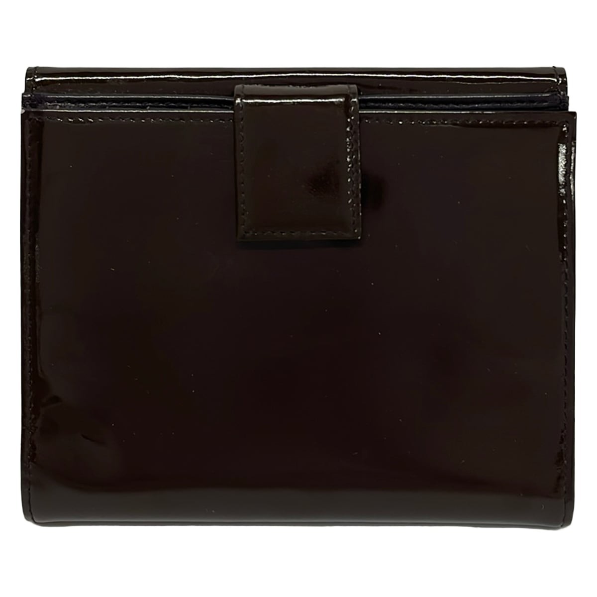 Authentic PRADA Wallet Dark Brown Leather From Japan