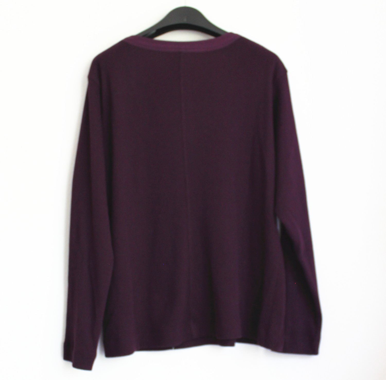 NEW JOHNNY WAS Henley Embroidered Top, Purple, Size XL