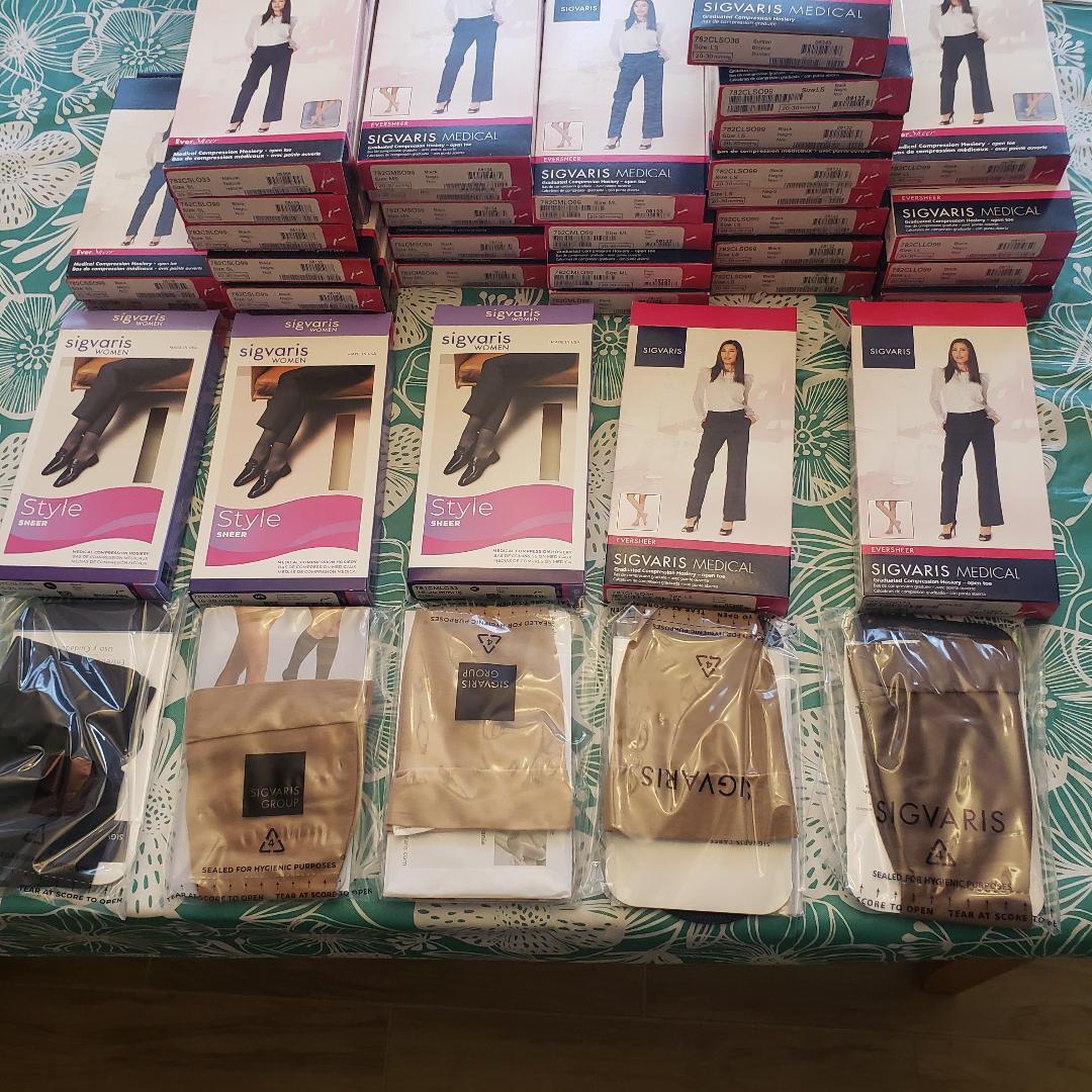 Sigvaris Sheer CT 15-20 20-30 30-40 Compression Knee High Stockings Size Color