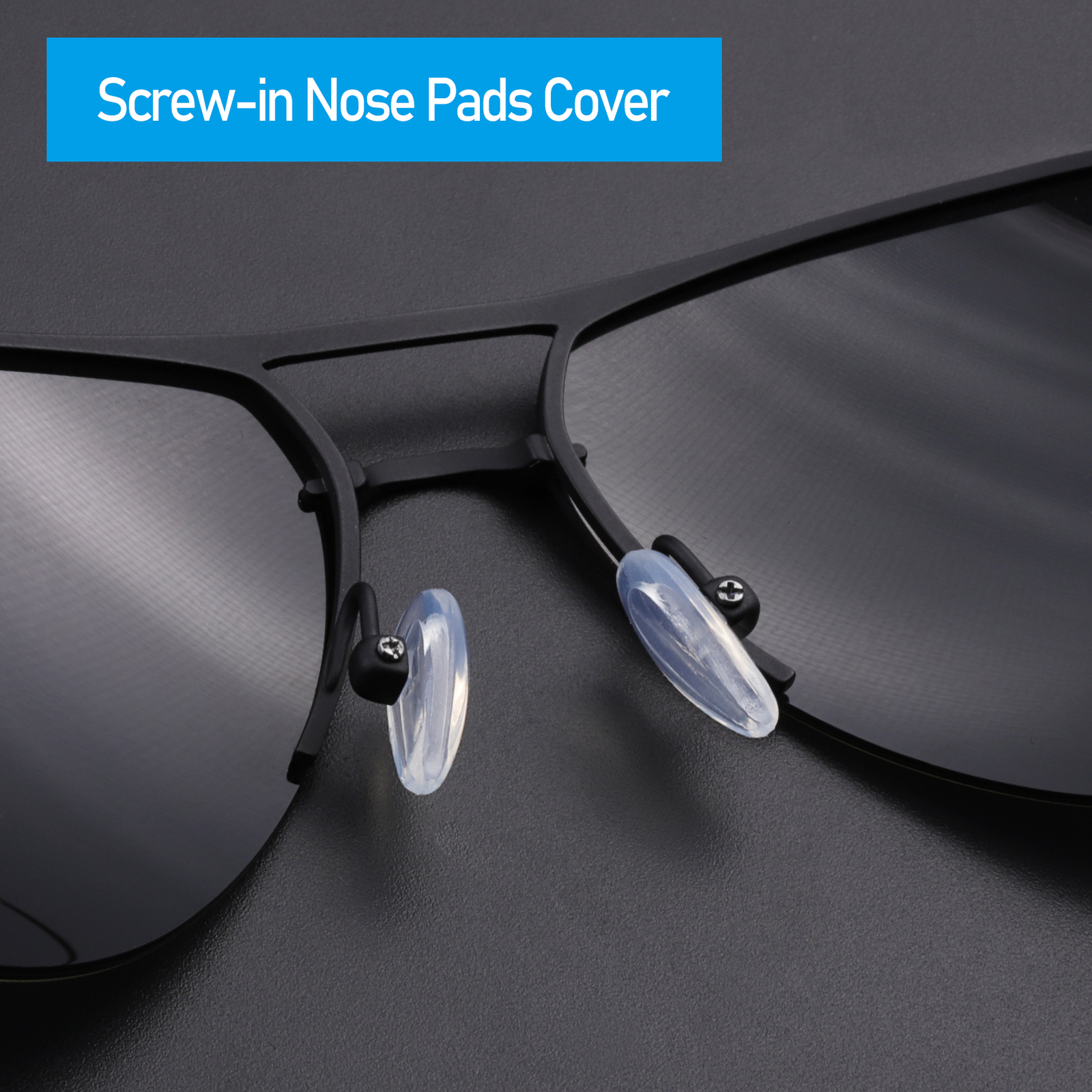 Silicone Replacement Crystal Clear Nose Piece For-Costa Del Mar Helo