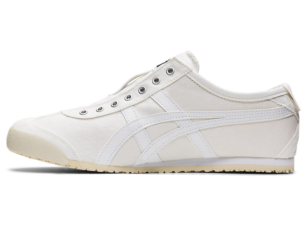 Onitsuka Tiger MEXICO 66 SLIP-ON 1183C141-100 WHITE/WHITE UNISEX [US4-14] New