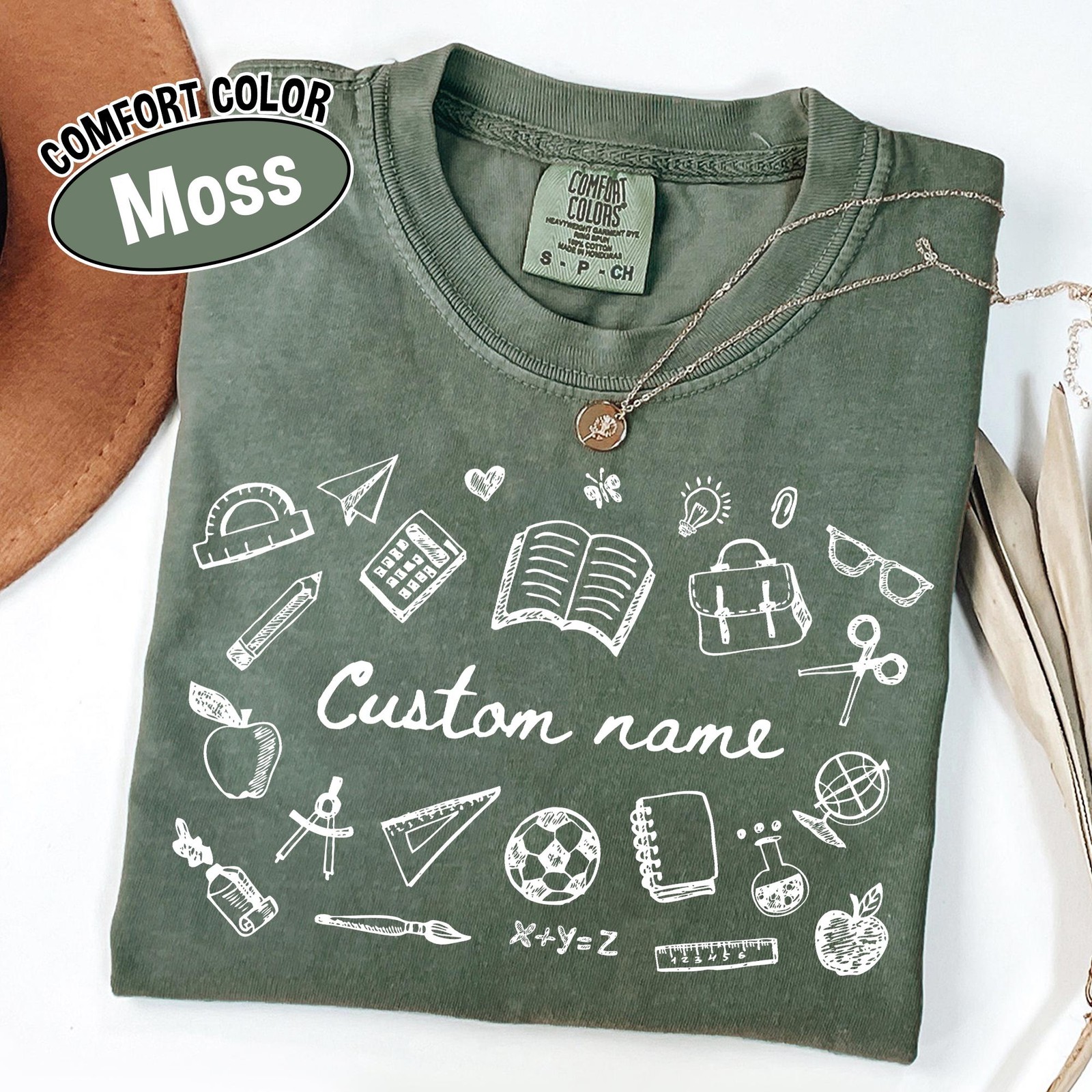 Comfort Colors® Custom Name Teacher Shirt, Coquette Personalized Teacher Gift Fo