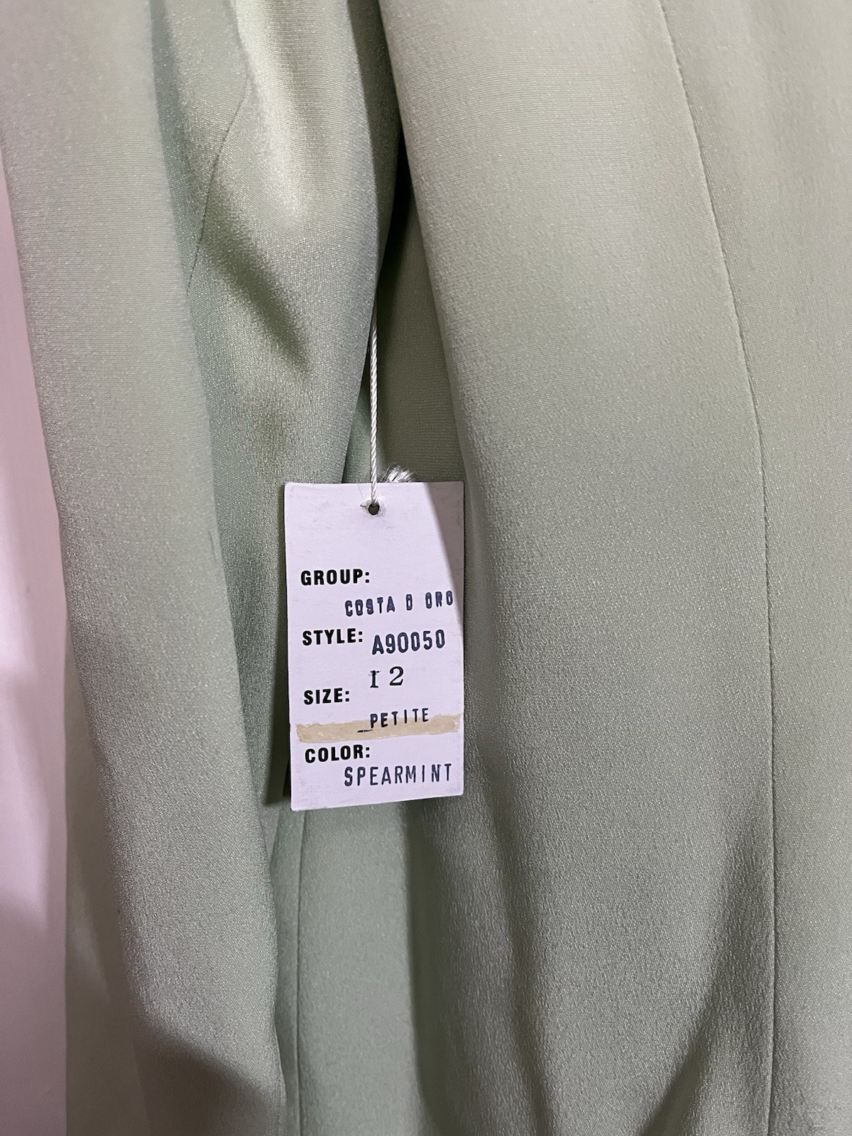 Silk Blazer Spearmint Green NWT Tailored Workwear Jacket Women’s 12P